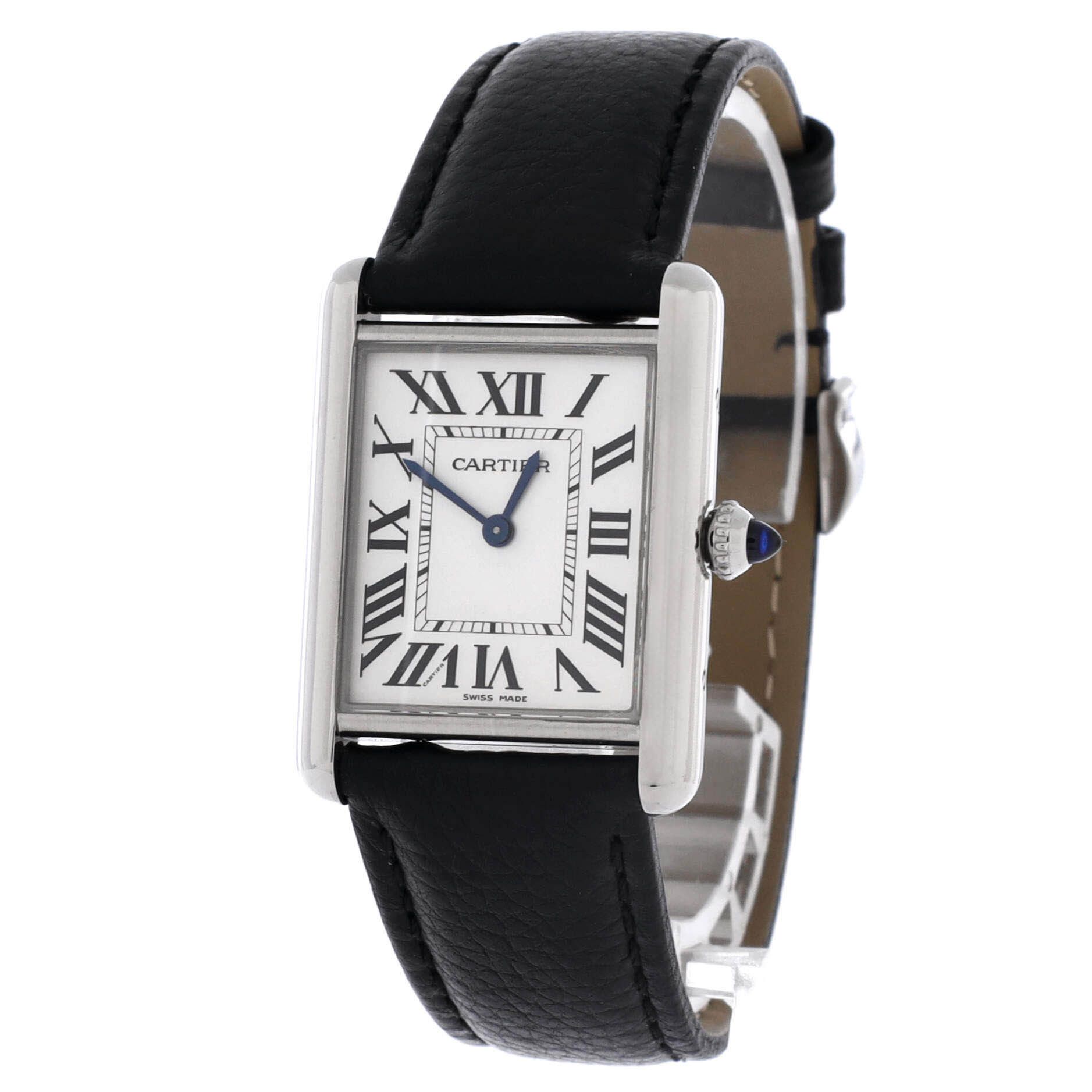 Cartier Must de tank quartz watch stainless steel and leather 25 Size ONE SIZE - 3 Thumbnail