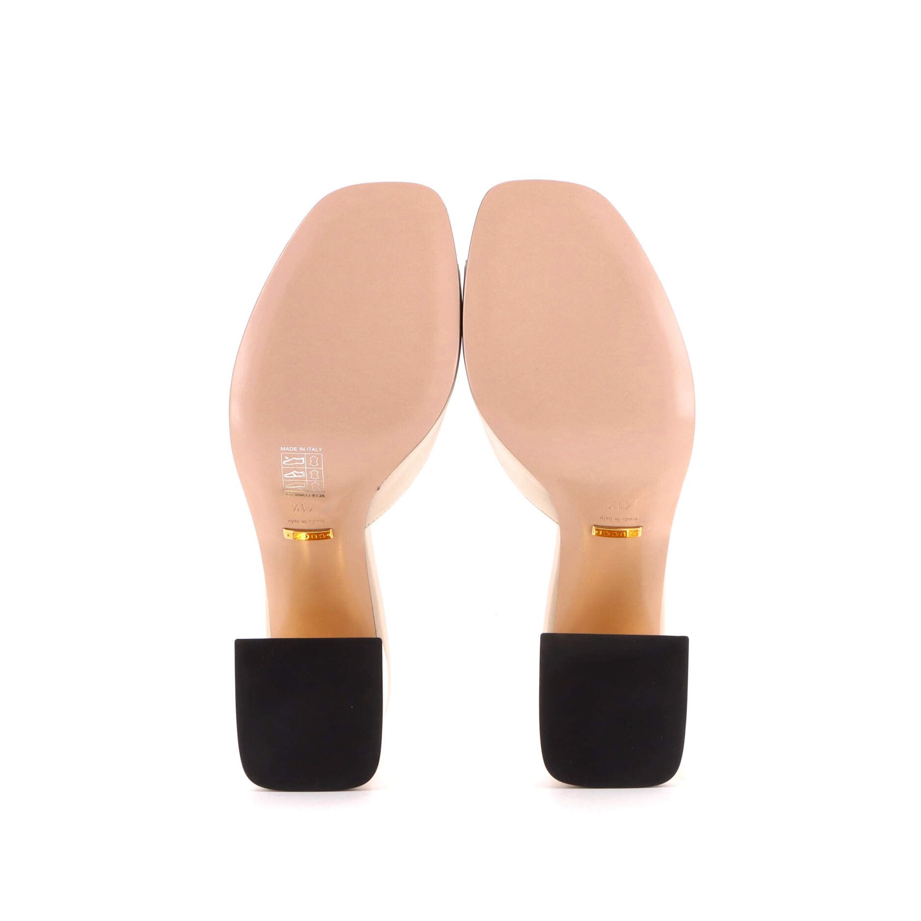 Gucci Women's horsebit block heel sandals leather Size ONE SIZE - 4 Thumbnail