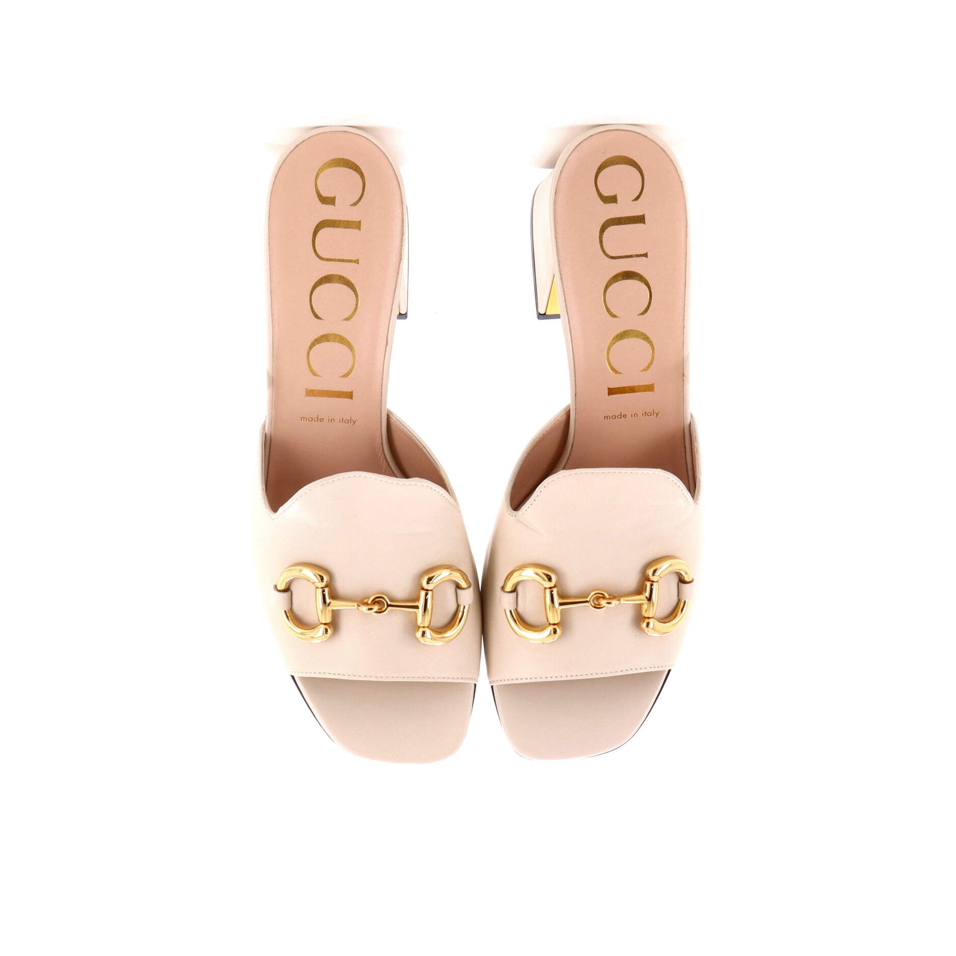 Gucci Women's horsebit block heel sandals leather Size ONE SIZE - 2 Thumbnail