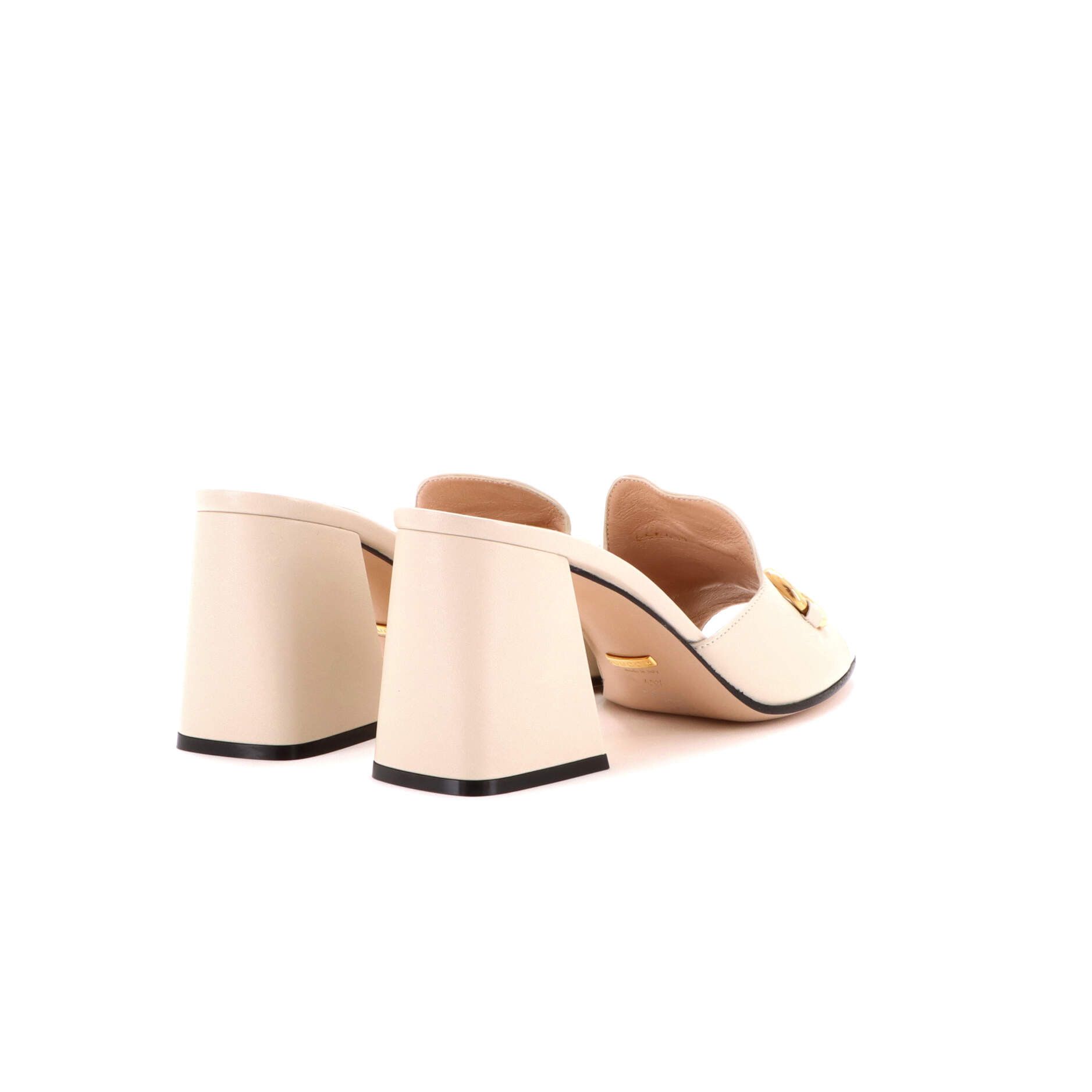 Gucci Women's horsebit block heel sandals leather Size ONE SIZE - 3 Thumbnail