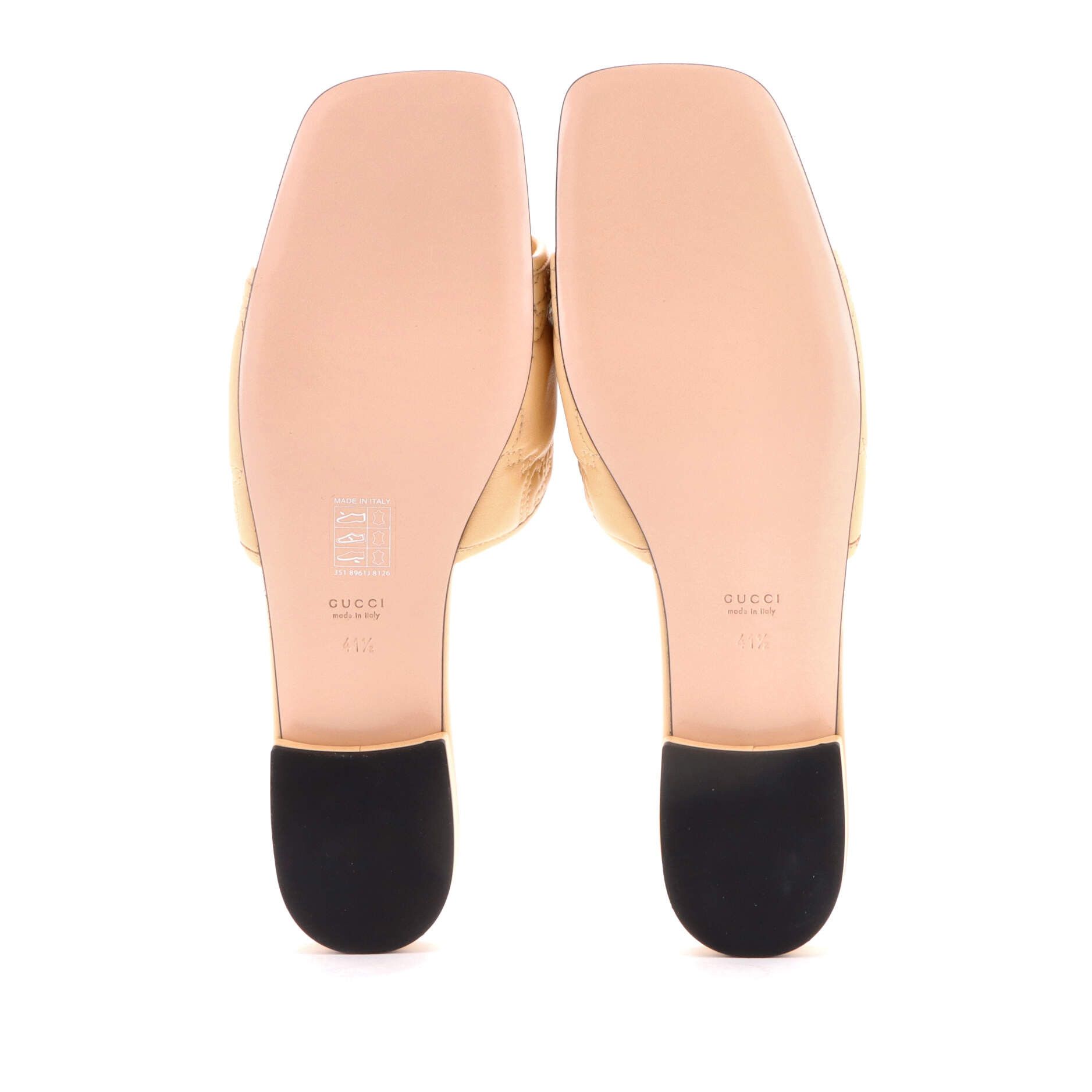 Gucci Women's gg marmont slide sandals gg matelasse leather Size ONE SIZE - 4 Thumbnail