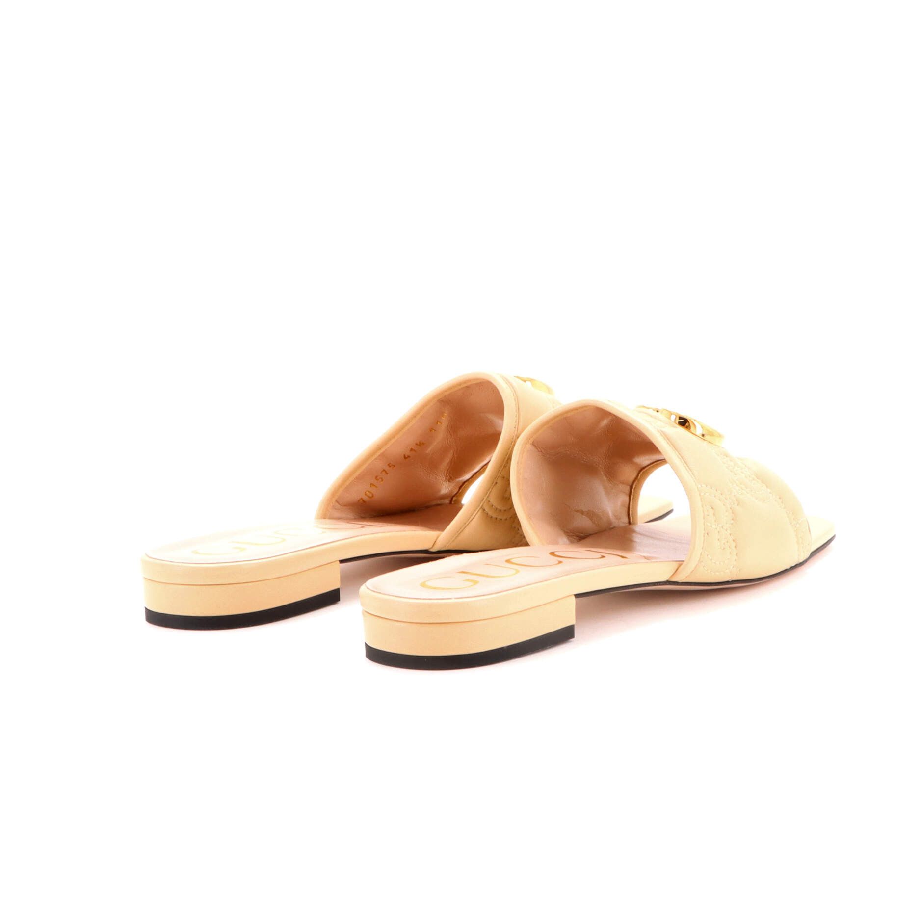 Gucci Women's gg marmont slide sandals gg matelasse leather Size ONE SIZE - 3 Thumbnail