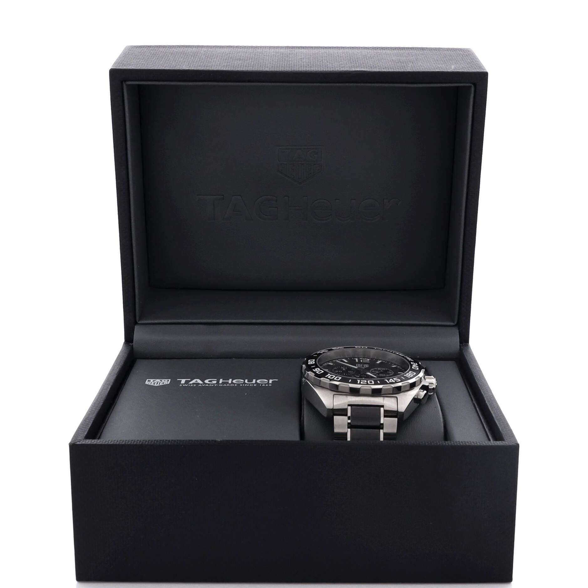 Tag Heuer Formula 1 chronograph quartz watch stainless steel and ceramic 43 Size ONE SIZE - 2 Thumbnail