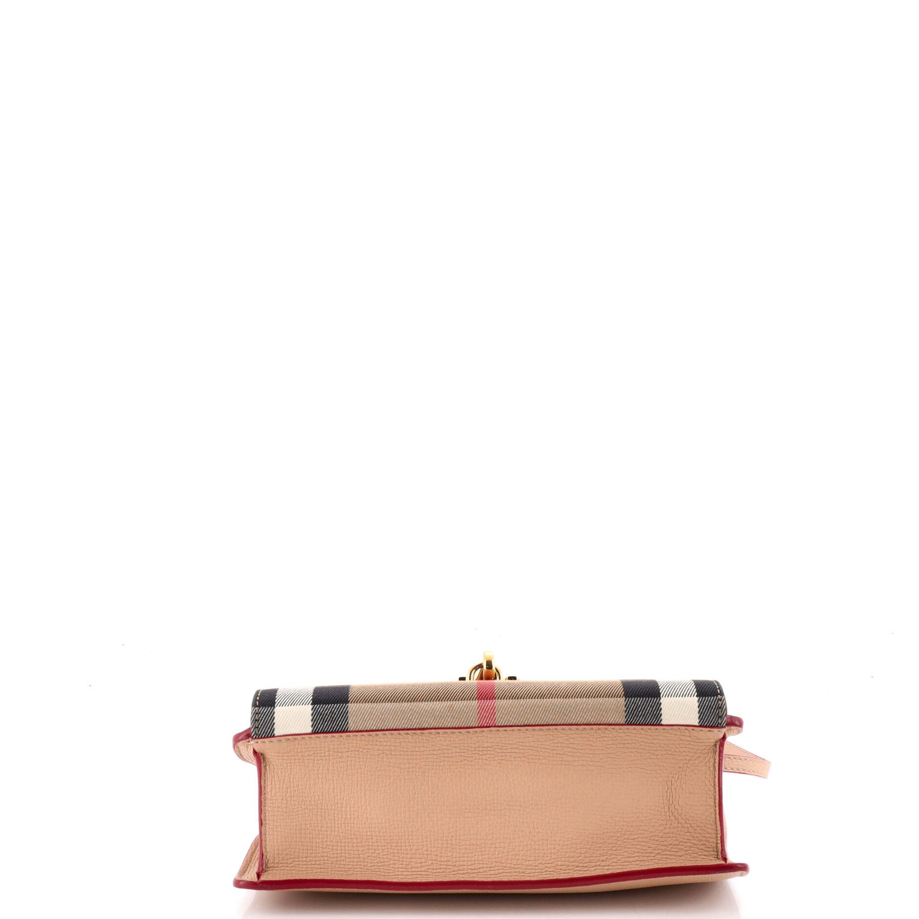 Burberry Macken crossbody bag leather and house check canvas small Size ONE SIZE - 3 Thumbnail