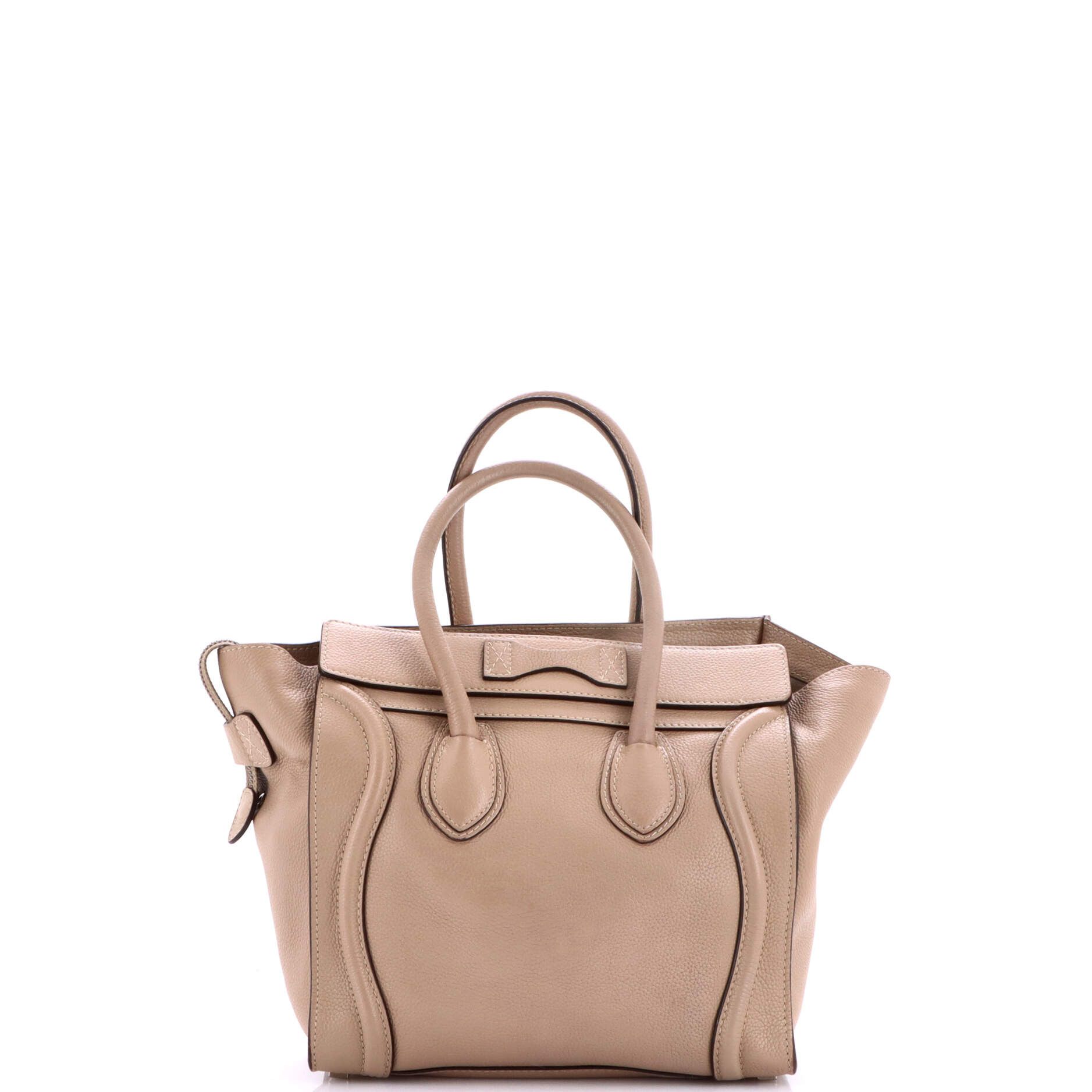Celine Luggage bag grainy leather micro Size ONE SIZE - 2 Thumbnail