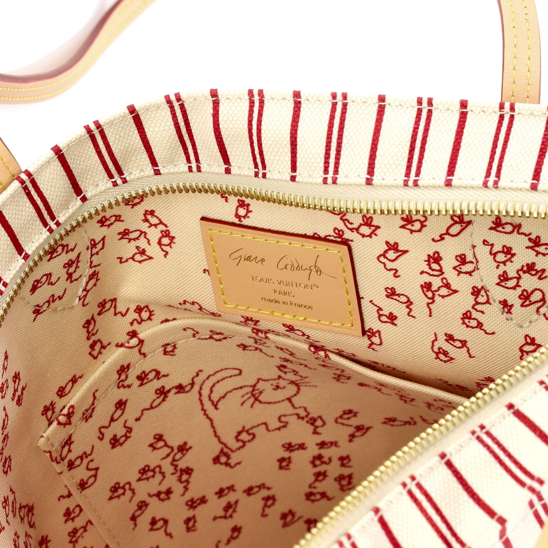Louis Vuitton Carry it tote limited edition grace coddington catogram cotton canvas Size ONE SIZE - 5 Thumbnail