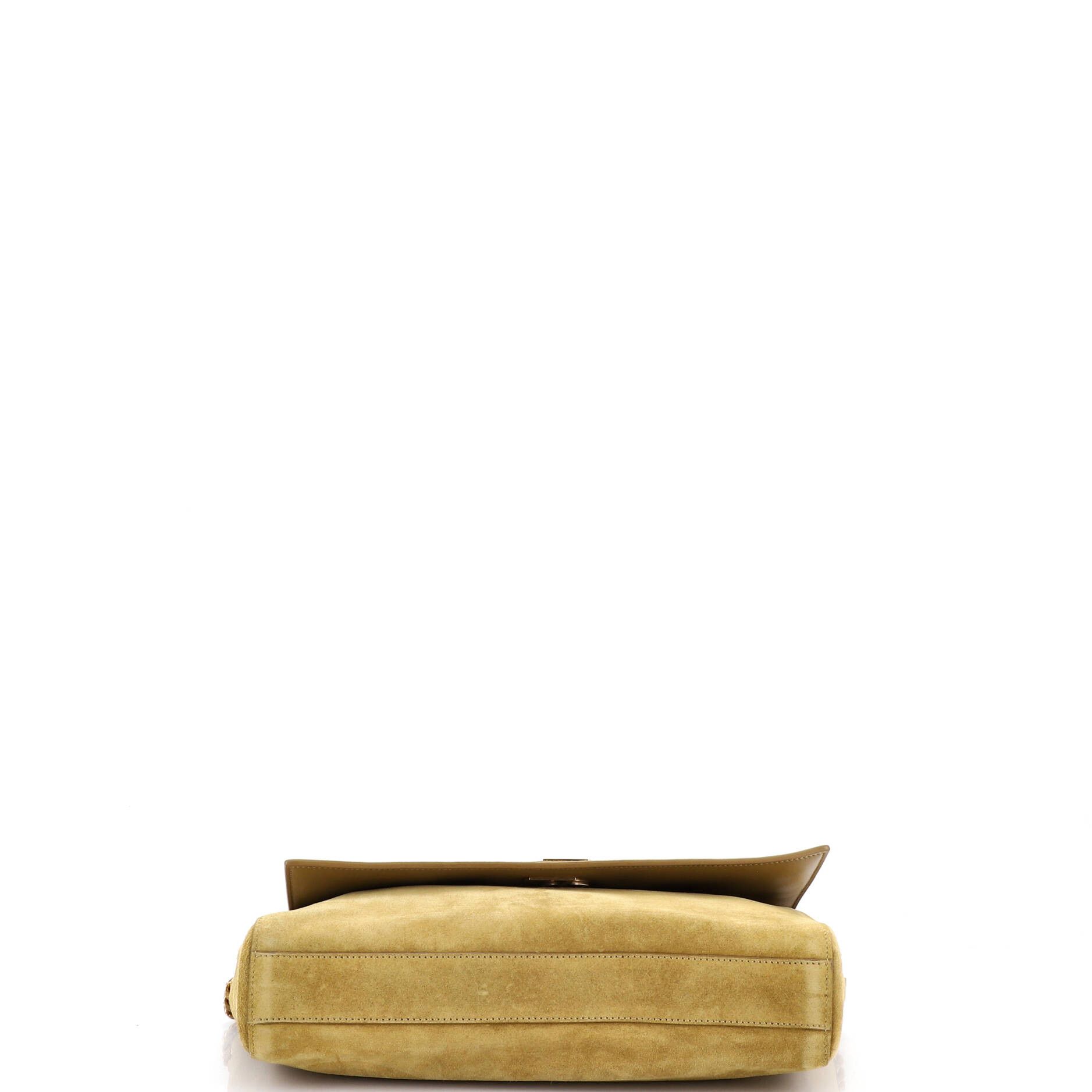 Saint Laurent Paris Classic monogram reversible shoulder bag suede and leather medium Size ONE SIZE - 3 Thumbnail