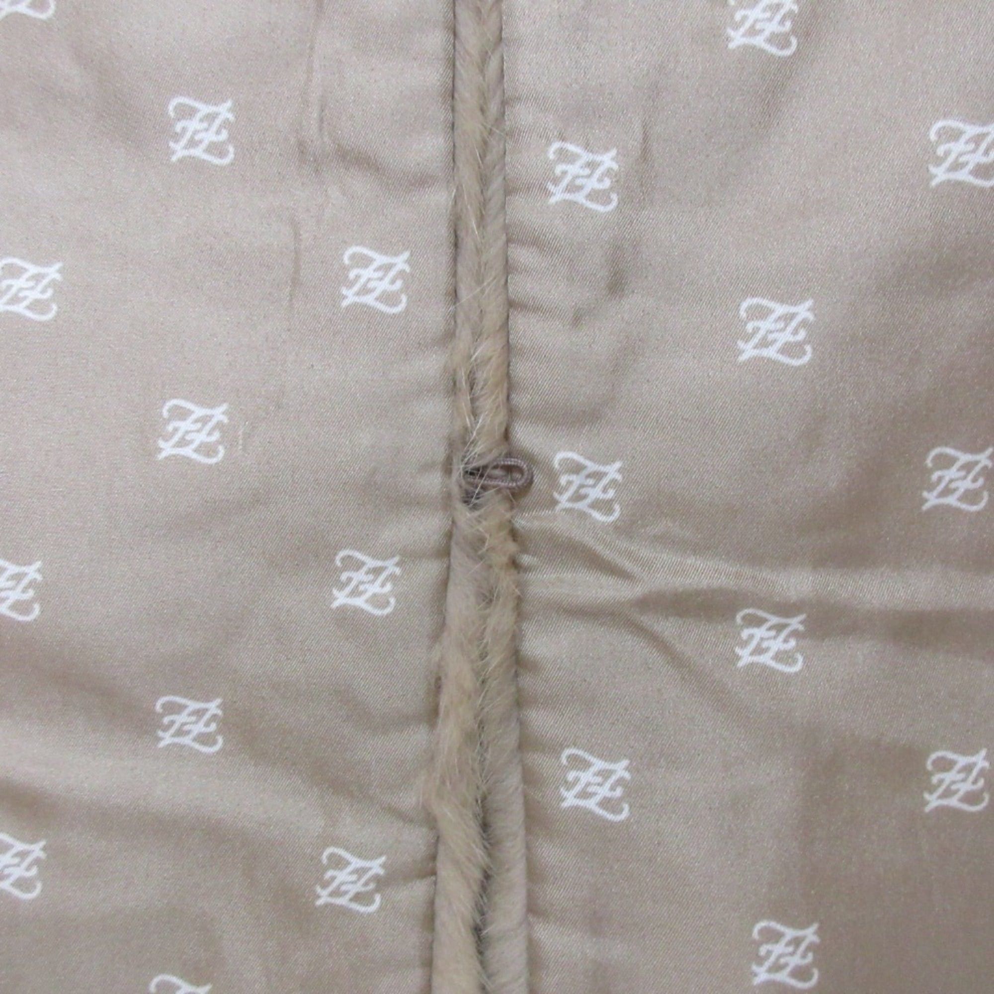 Fendi FENDI Mink Fur Fringe Stole Scarf Tippet Brown Beige Women's Size ONE SIZE - 5 Thumbnail