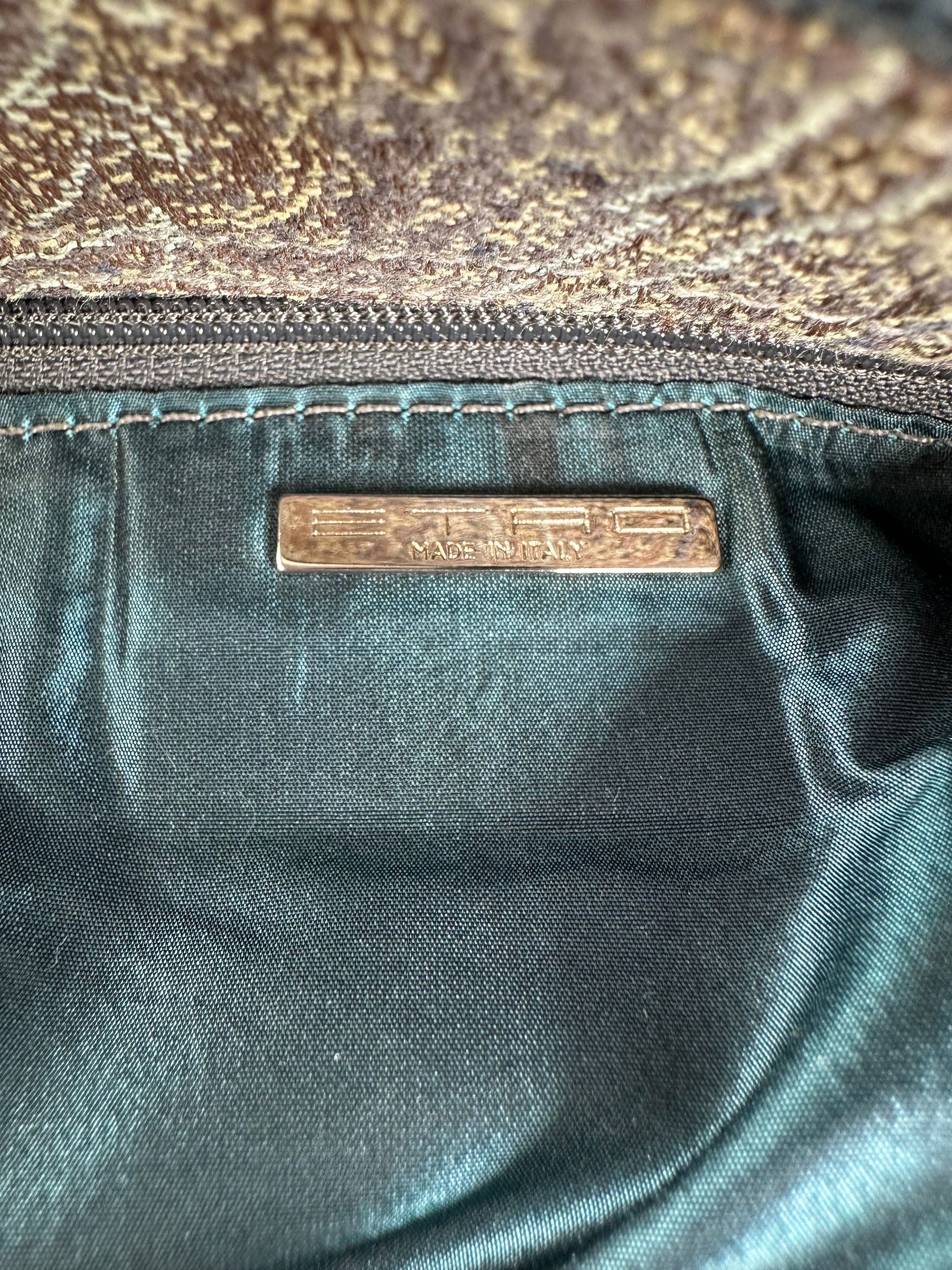 Etro Vintage Paisley Patchwork Multi Material Tote Bag Brown Burg Size ONE SIZE - 7 Thumbnail