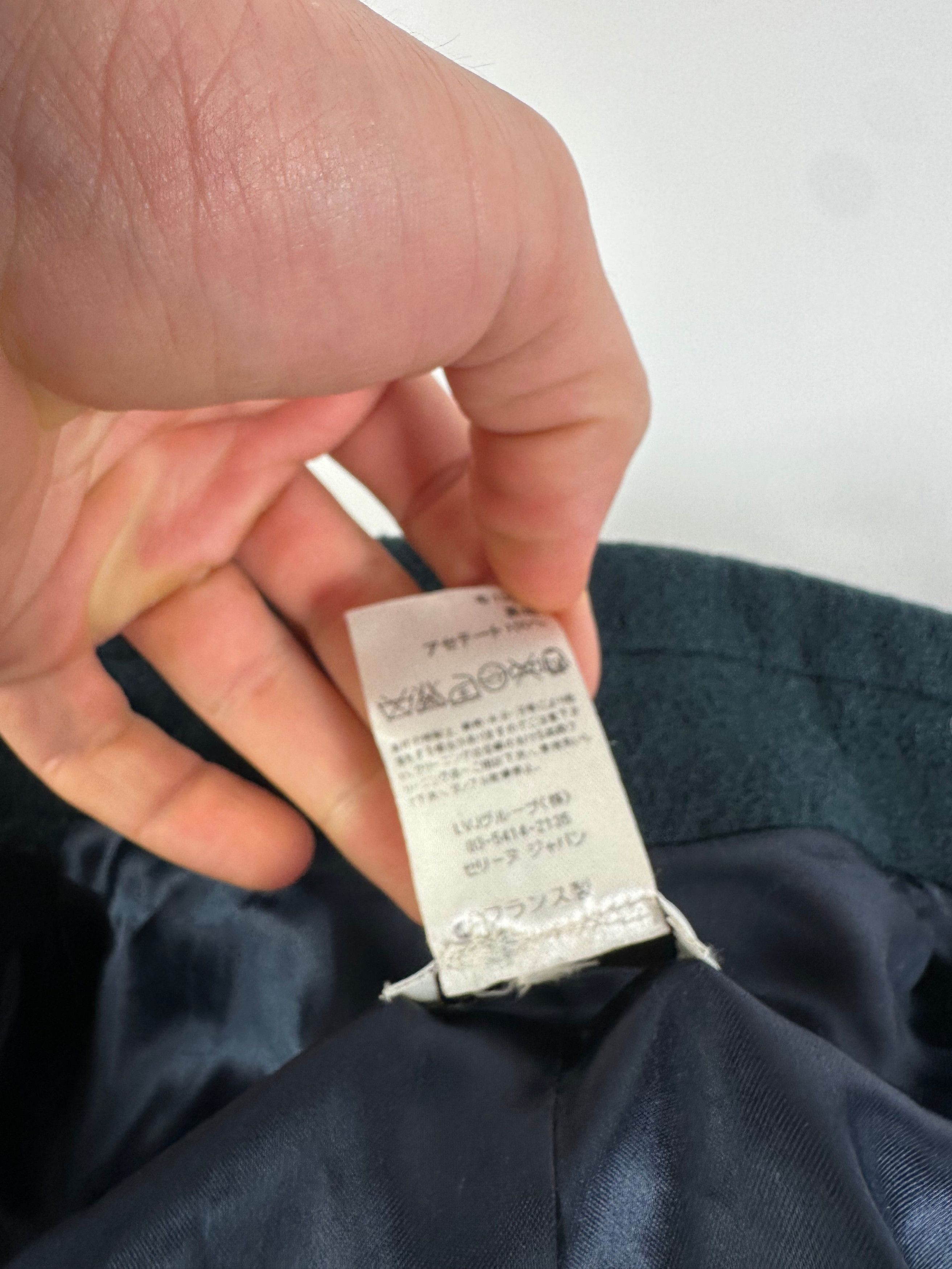 Celine Vintage Paris Wool Single Breasted Belted Trench Coat Teal S Size S / US 4 / IT 40 - 9 Thumbnail