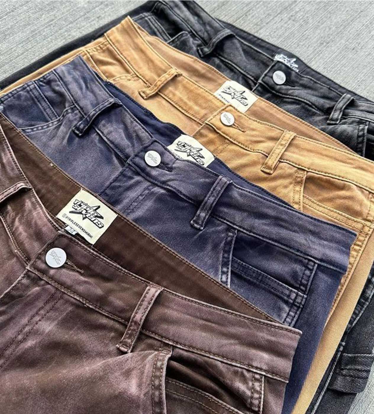 TRIPLE SEVENS Flared Denim Black Size US 34 / EU 50 - 3 Thumbnail