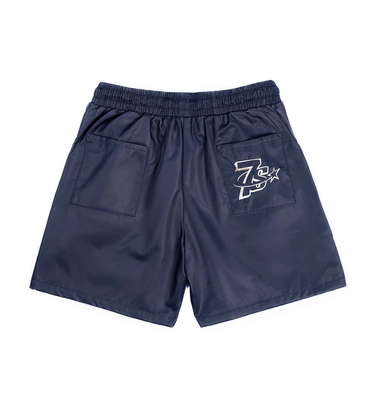 TRIPLE SEVENS Nylon Button Shorts Navy Size US 38 / EU 54 - 2 Thumbnail