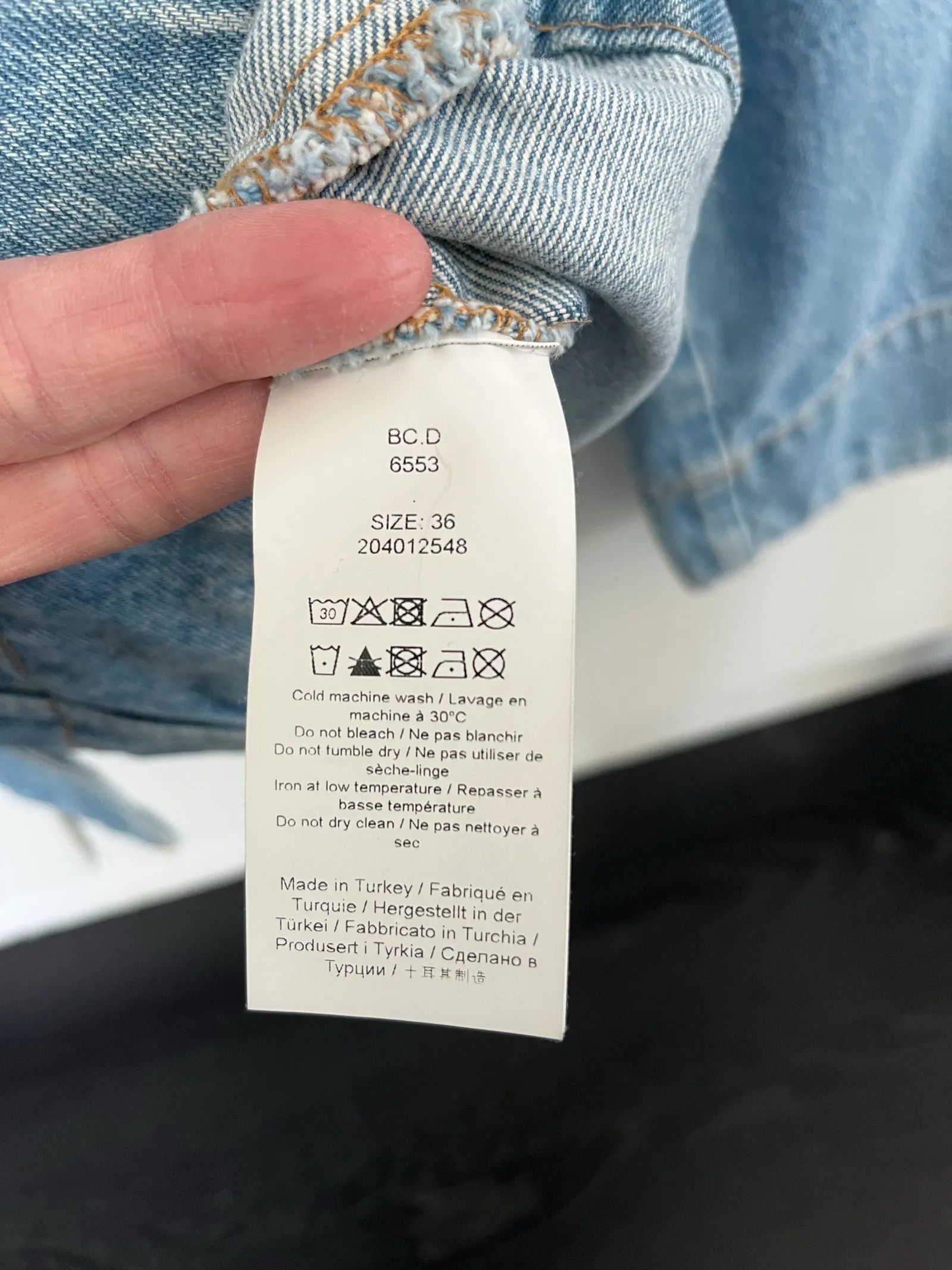 Ganni Ganni Fitted Denim Blazer Jacket Size XS / US 0-2 / IT 36-38 - 4 Thumbnail