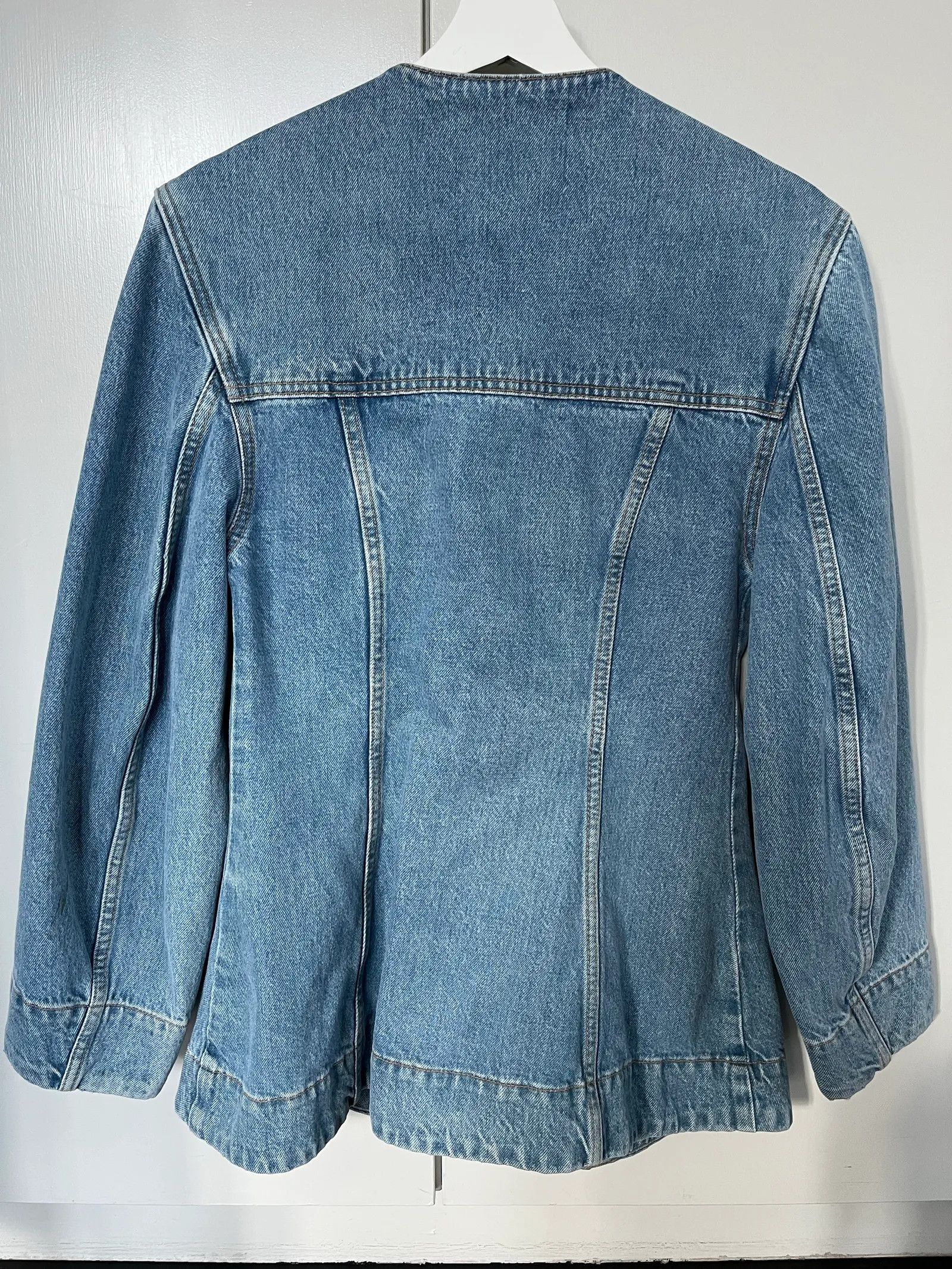 Ganni Ganni Fitted Denim Blazer Jacket Size XS / US 0-2 / IT 36-38 - 3 Thumbnail