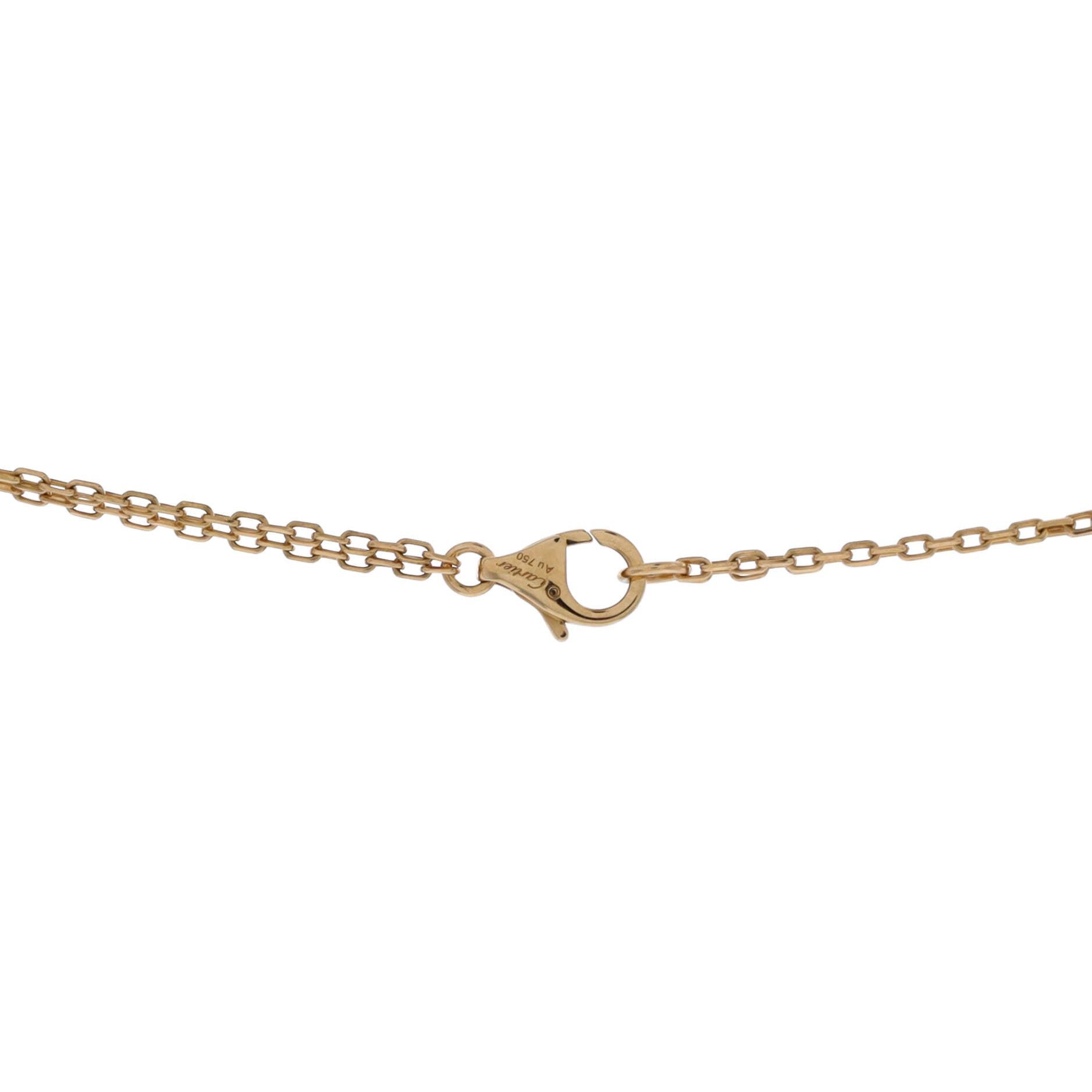Cartier 2 Diamonds Love Pendant Necklace Size ONE SIZE - 3 Thumbnail