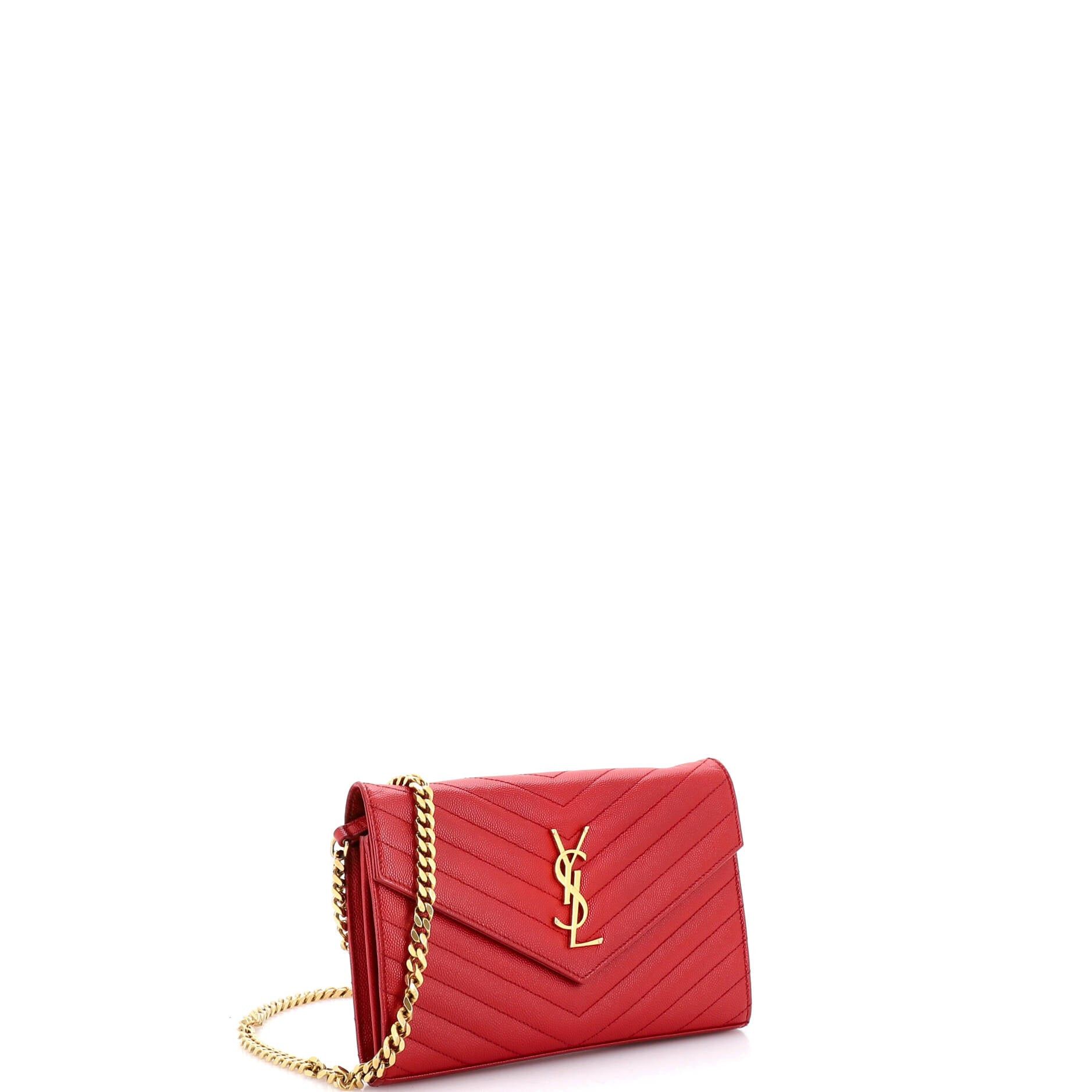Saint Laurent Paris Classic Monogram Wallet on Chain Size ONE SIZE - 2 Thumbnail