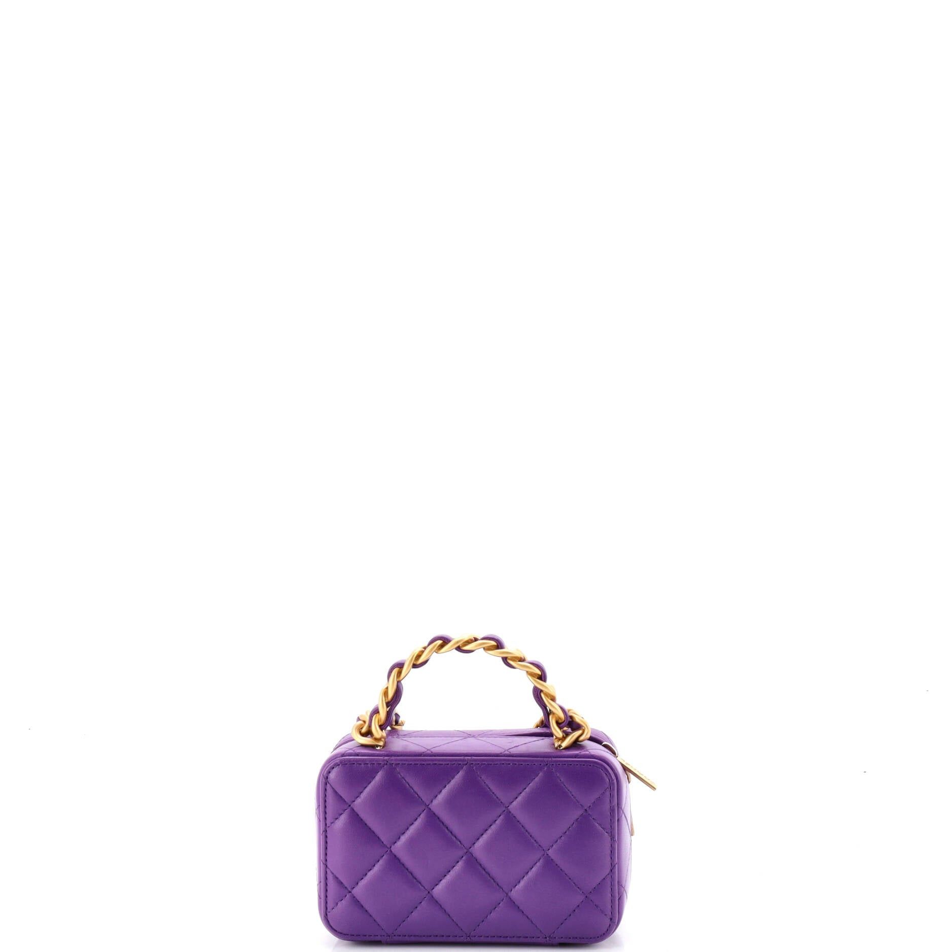 Chanel Woven Chain Top Handle Vanity Case Size ONE SIZE - 3 Thumbnail
