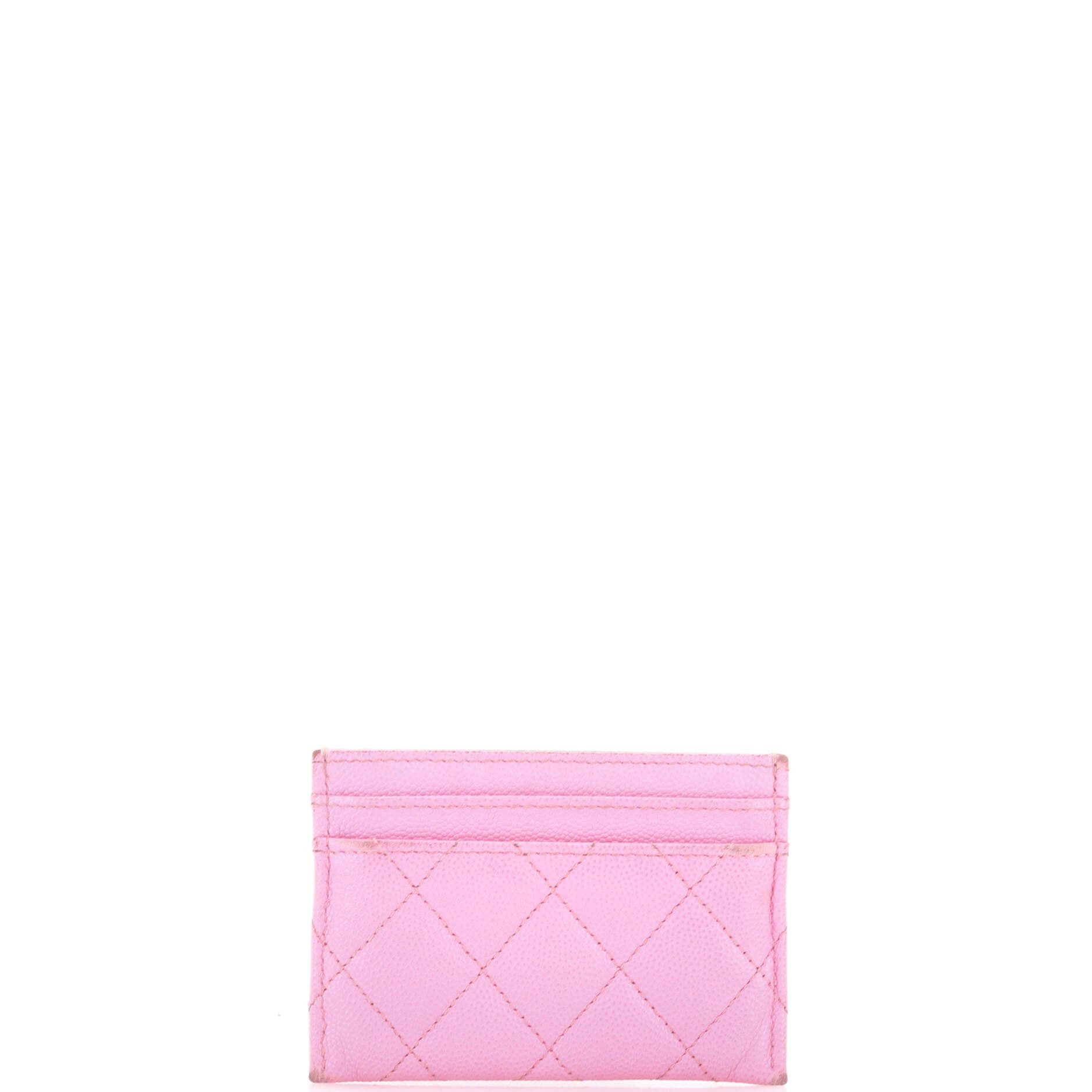 Chanel Textured CC Card Holder Size ONE SIZE - 3 Thumbnail