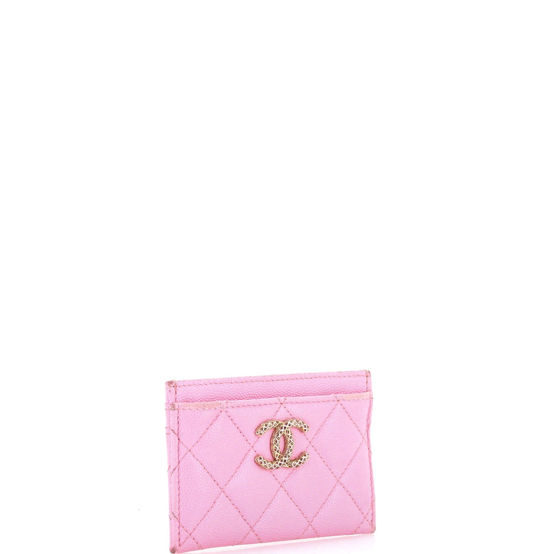 Chanel Textured CC Card Holder Size ONE SIZE - 2 Thumbnail