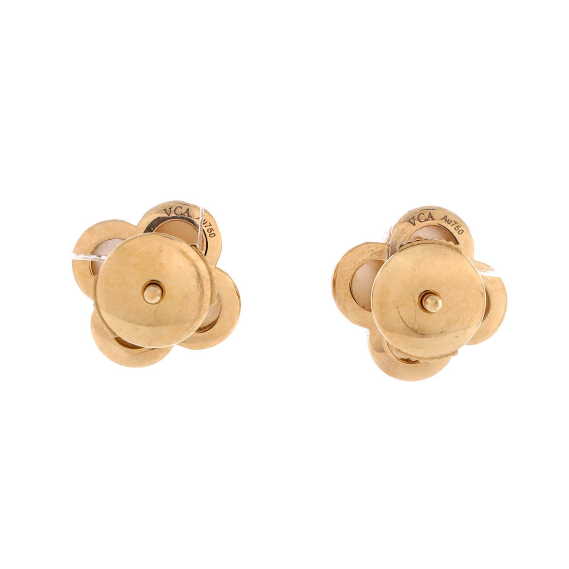 Van Cleef & Arpels Pure Alhambra Stud Earrings Size ONE SIZE - 3 Thumbnail