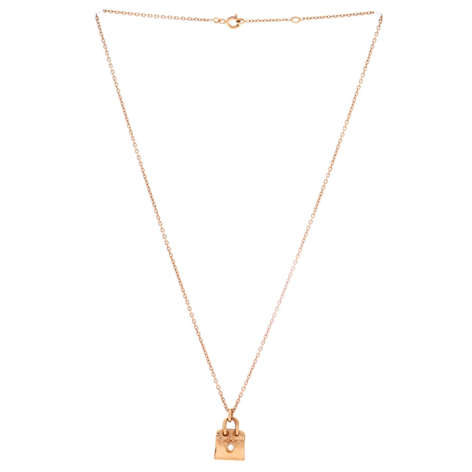 Hermes Birkin Amulette Pendant Necklace Size ONE SIZE - 3 Thumbnail