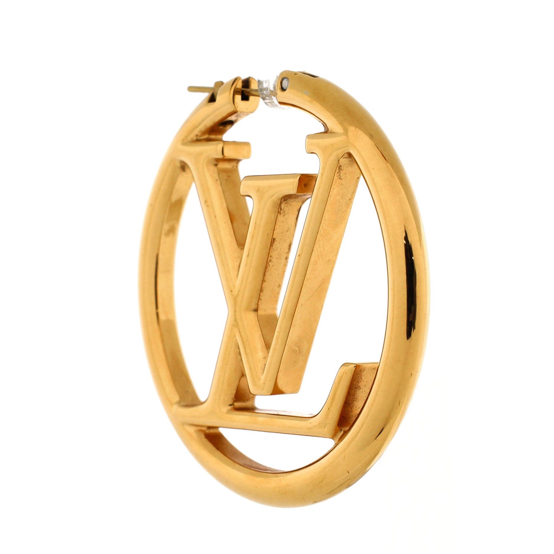 Louis Vuitton Louise Hoop Earrings Size ONE SIZE - 3 Thumbnail