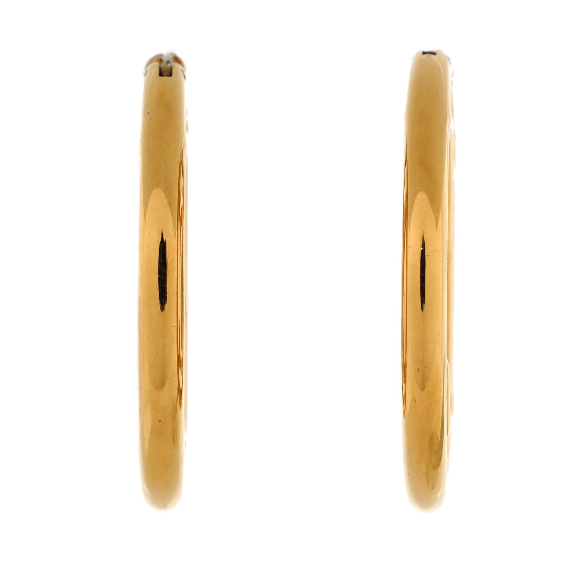 Louis Vuitton Louise Hoop Earrings Size ONE SIZE - 2 Thumbnail