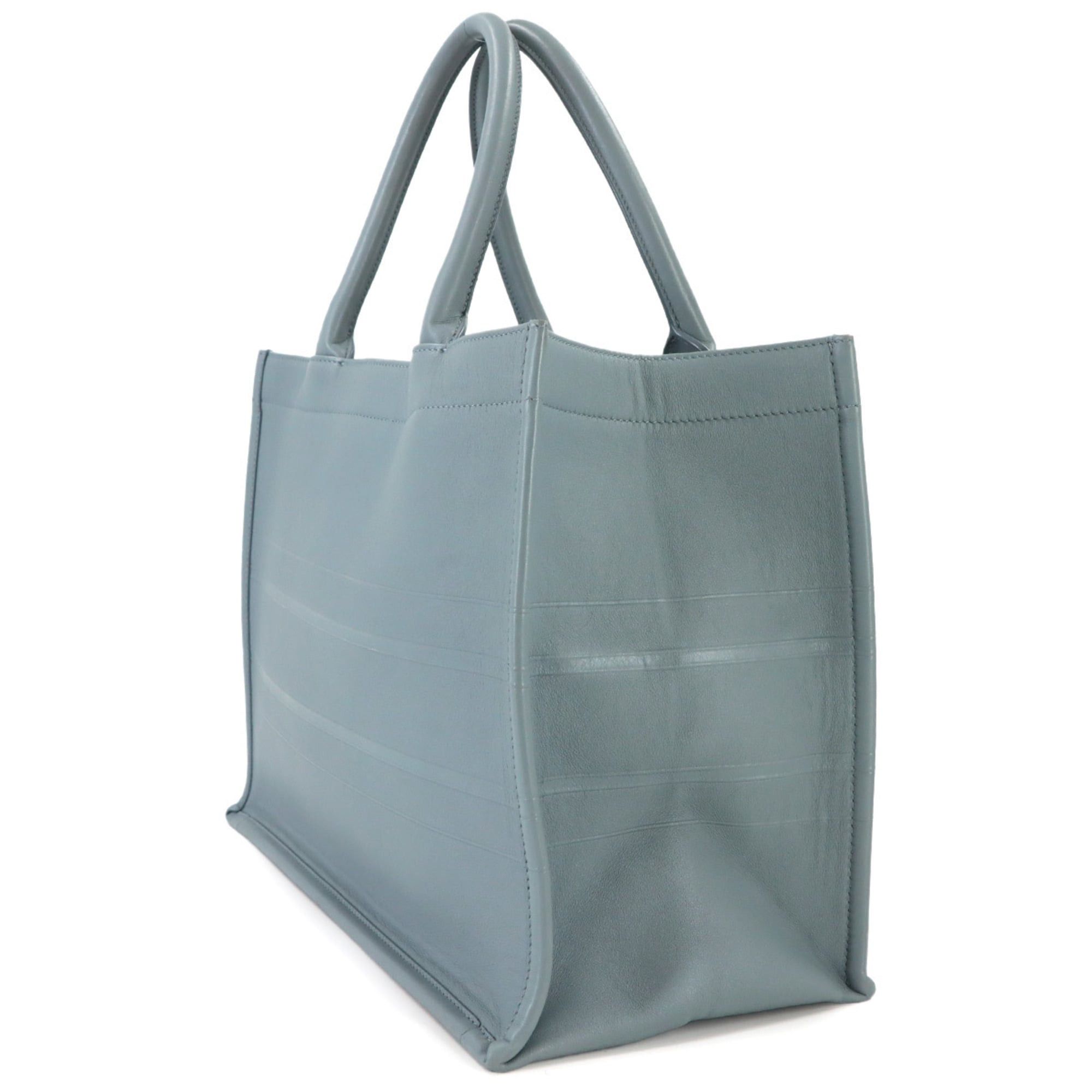 Dior Christian Dior Book Tote Medium Handbag, Leather, Gray, M1296ZGSB Size ONE SIZE - 4 Thumbnail