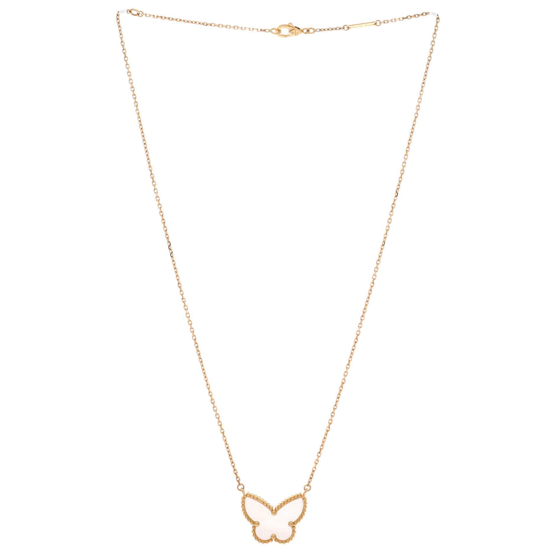Van Cleef & Arpels Lucky Alhambra Butterfly Pendant Necklace Size ONE SIZE - 2 Thumbnail