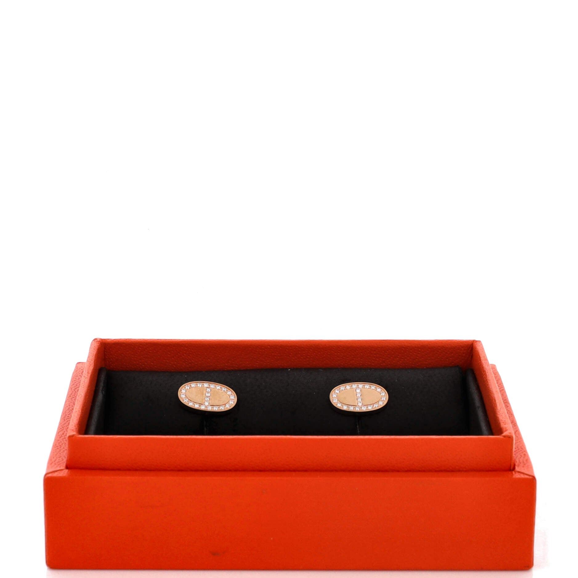Hermes Chaine d'Ancre Contour Stud Earrings Size ONE SIZE - 2 Thumbnail