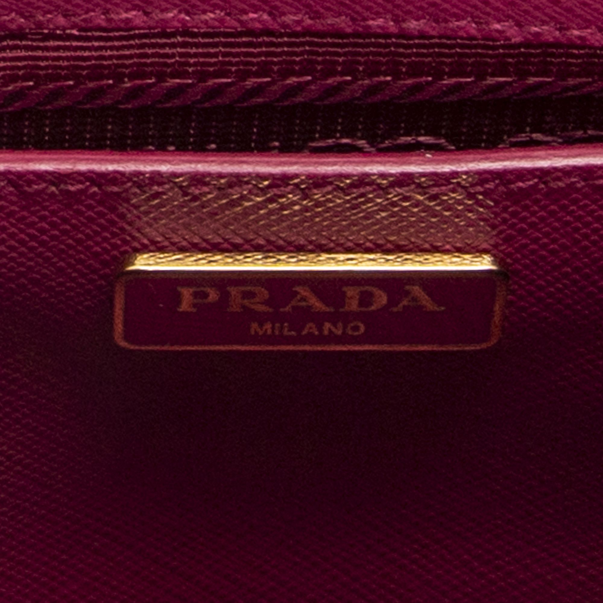 Prada Micro Galleria Double Zip Tote Size ONE SIZE - 10 Thumbnail