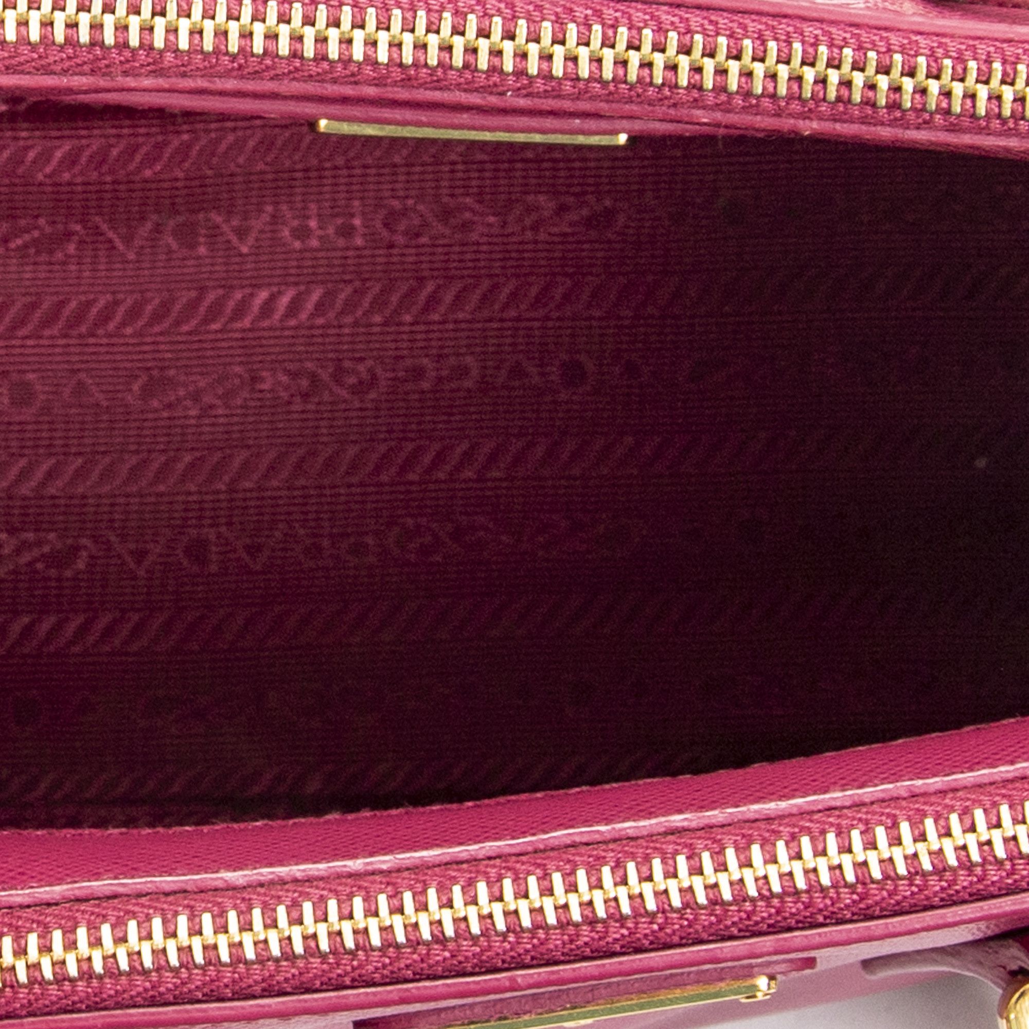 Prada Micro Galleria Double Zip Tote Size ONE SIZE - 9 Thumbnail