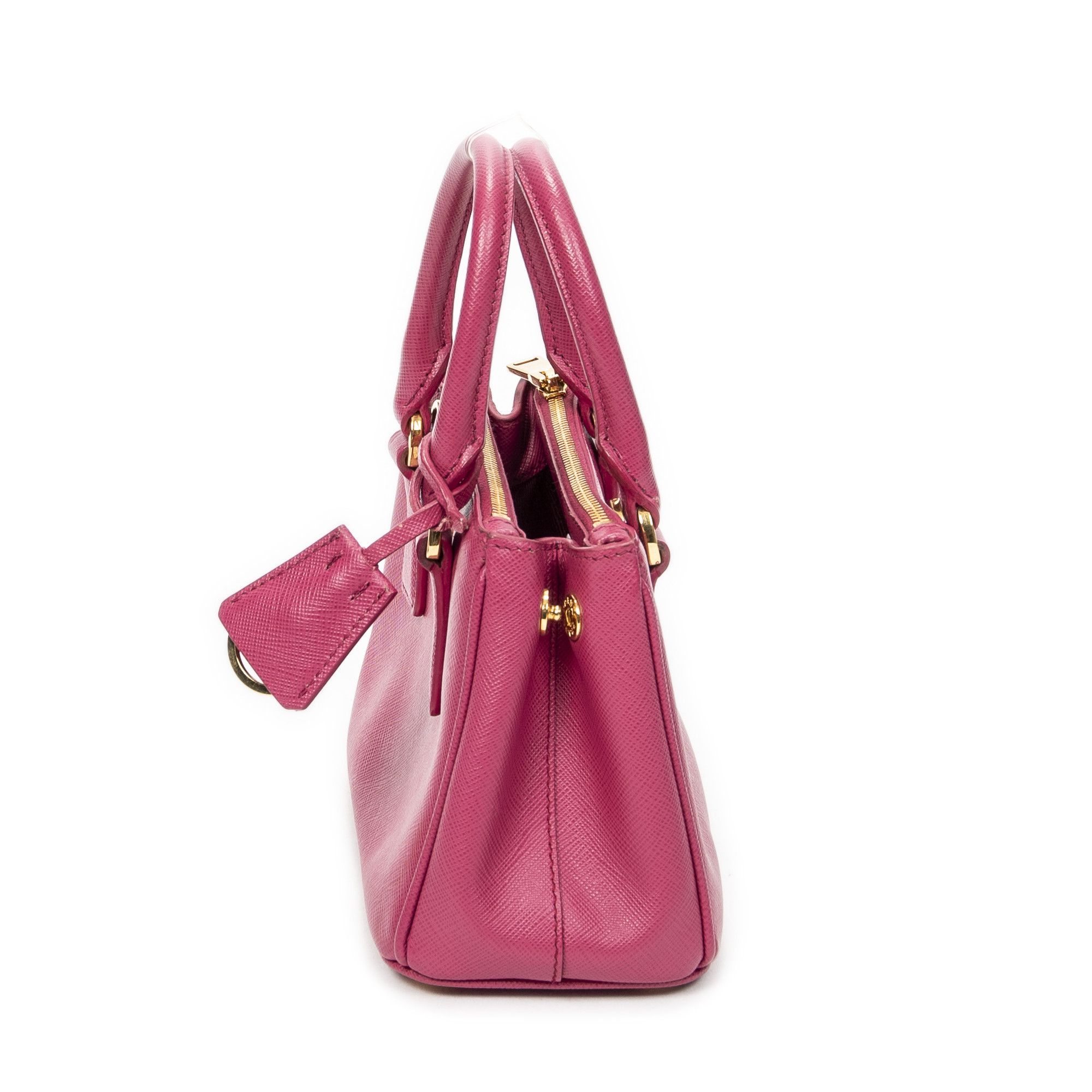 Prada Micro Galleria Double Zip Tote Size ONE SIZE - 3 Thumbnail