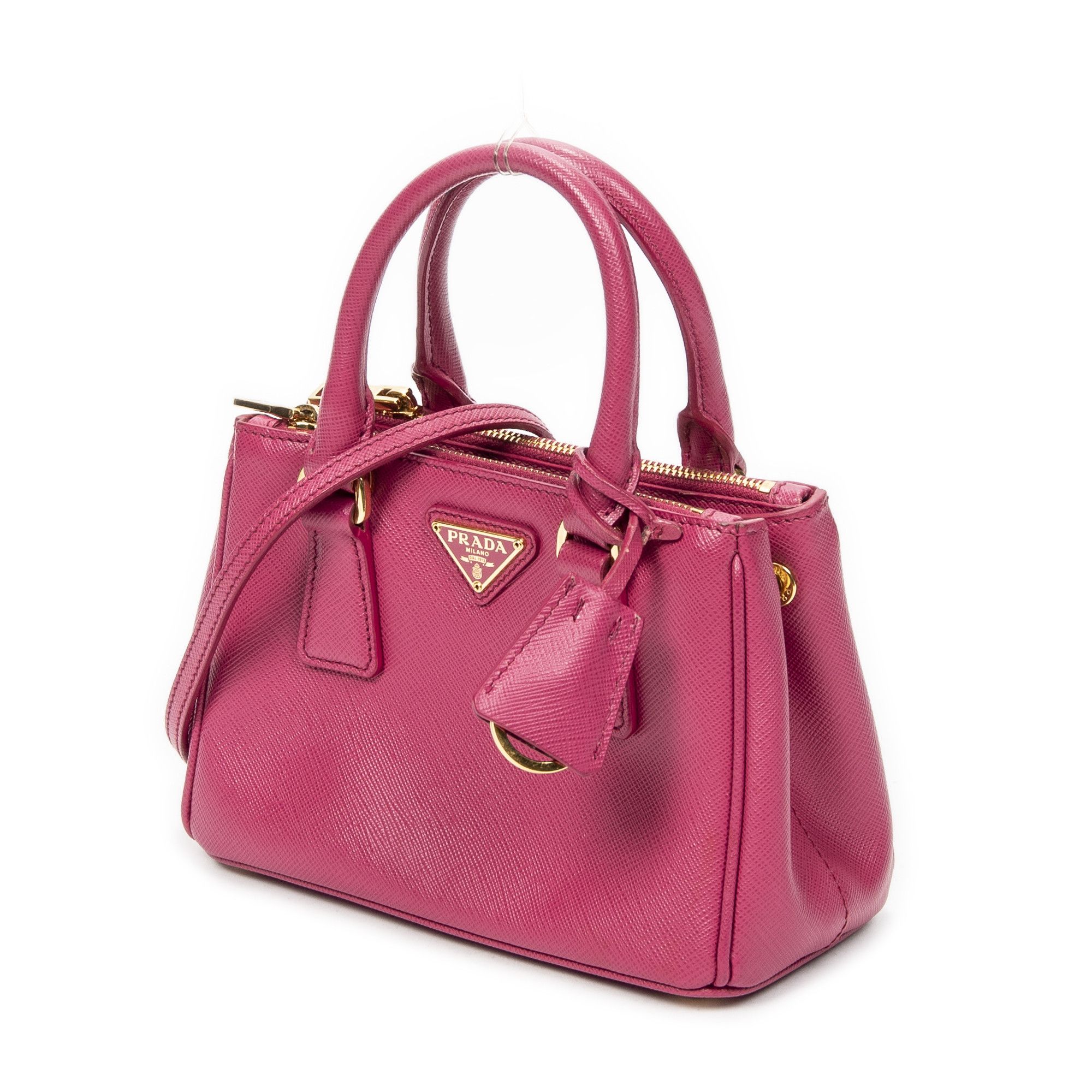 Prada Micro Galleria Double Zip Tote Size ONE SIZE - 2 Thumbnail