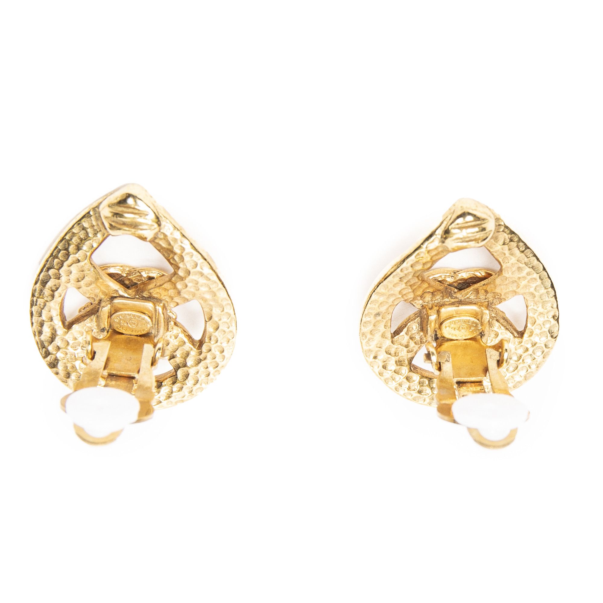 Chanel CC Teardrop Clip On Earrings Size ONE SIZE - 3 Thumbnail