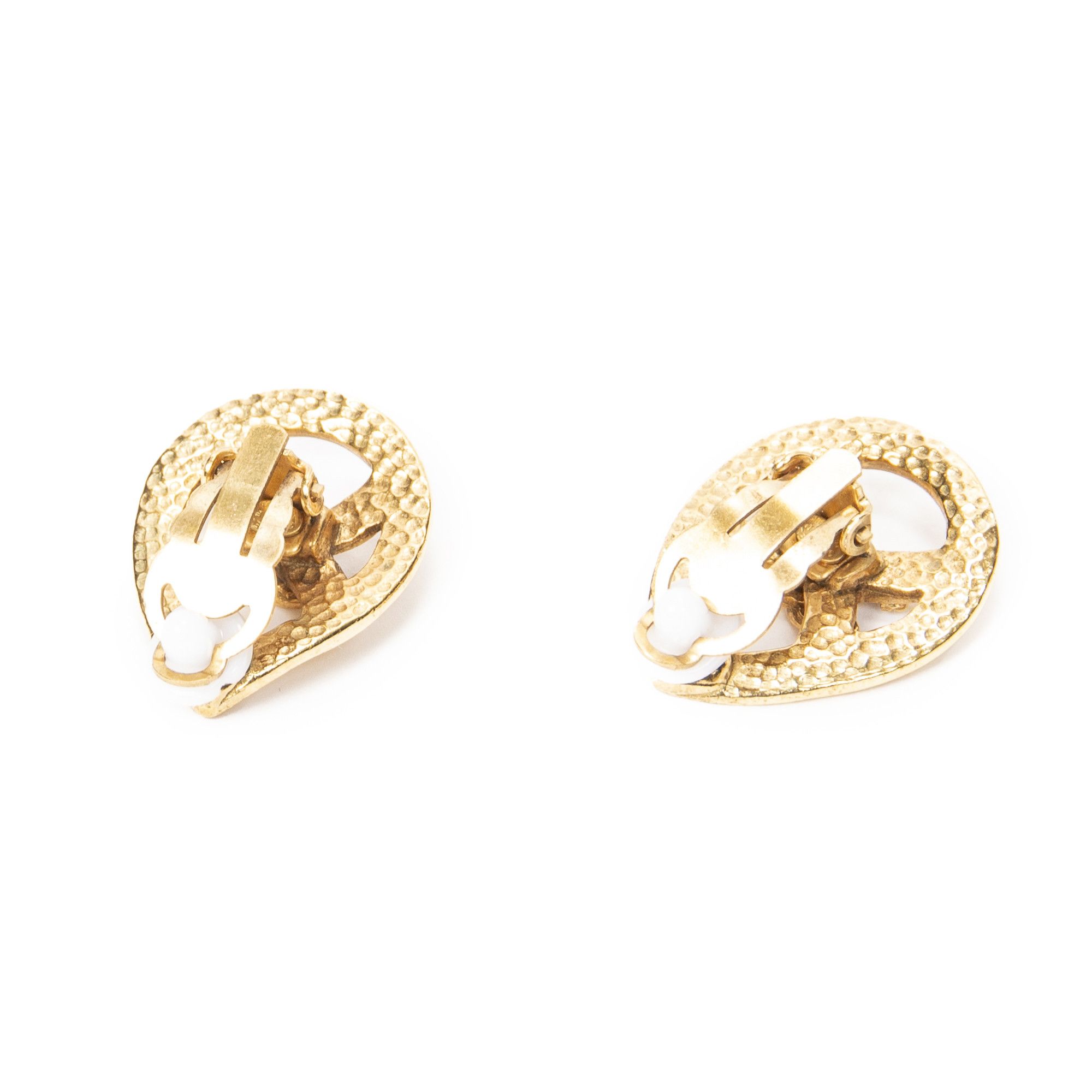 Chanel CC Teardrop Clip On Earrings Size ONE SIZE - 2 Thumbnail