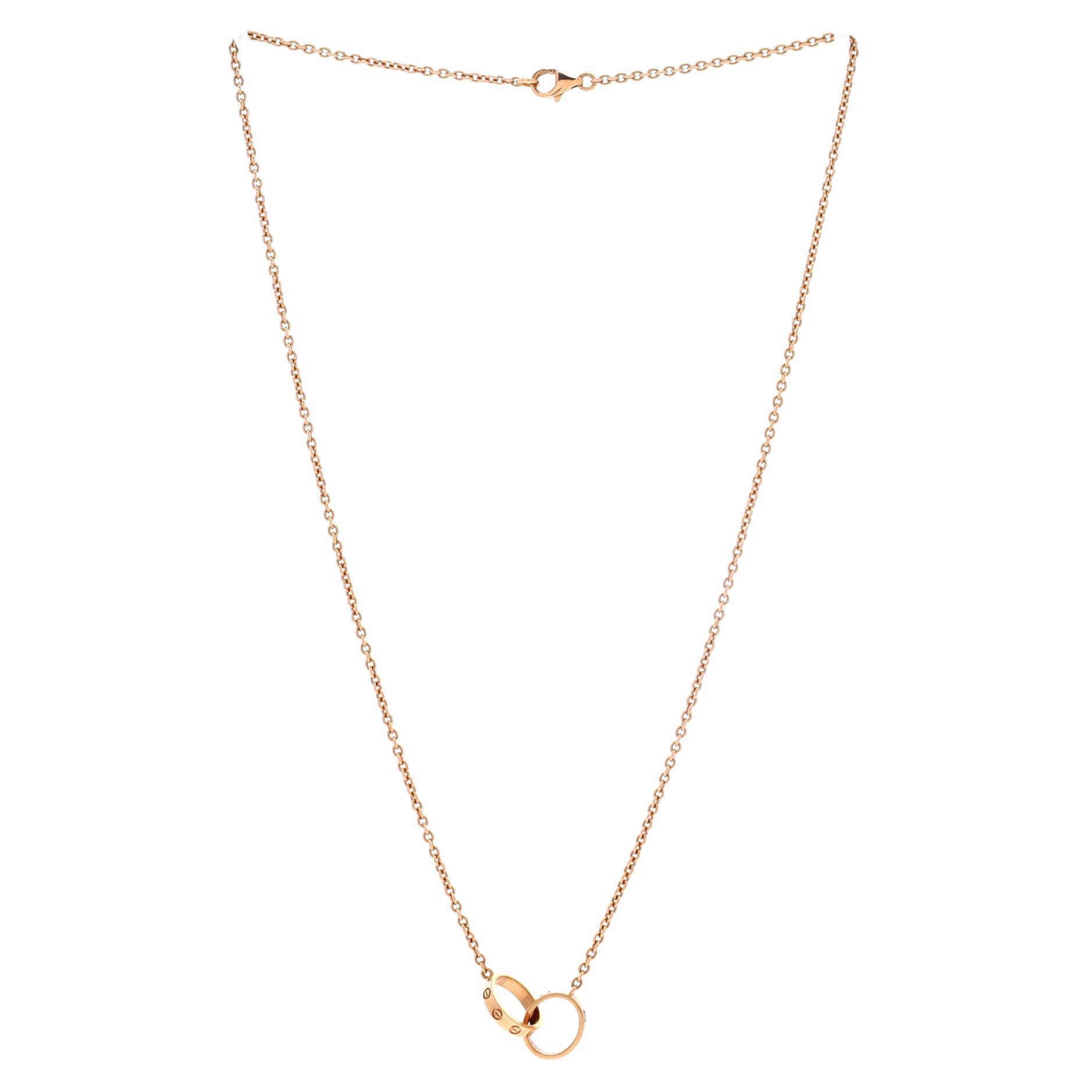 Cartier Love Interlocking Necklace Size ONE SIZE - 2 Thumbnail