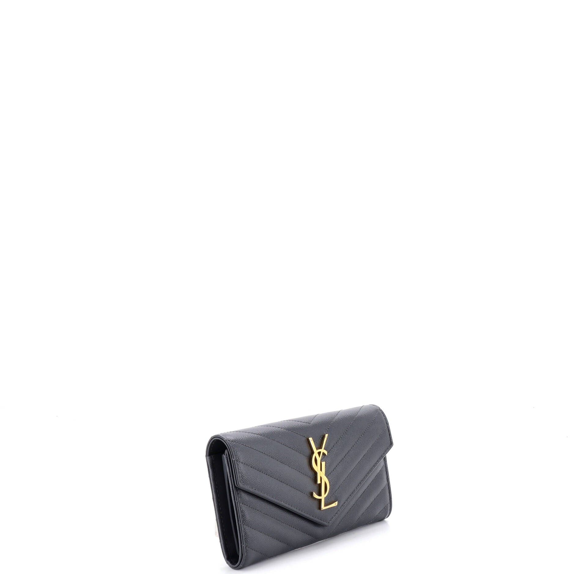 Saint Laurent Paris Classic Monogram Flap Wallet Size ONE SIZE - 2 Thumbnail