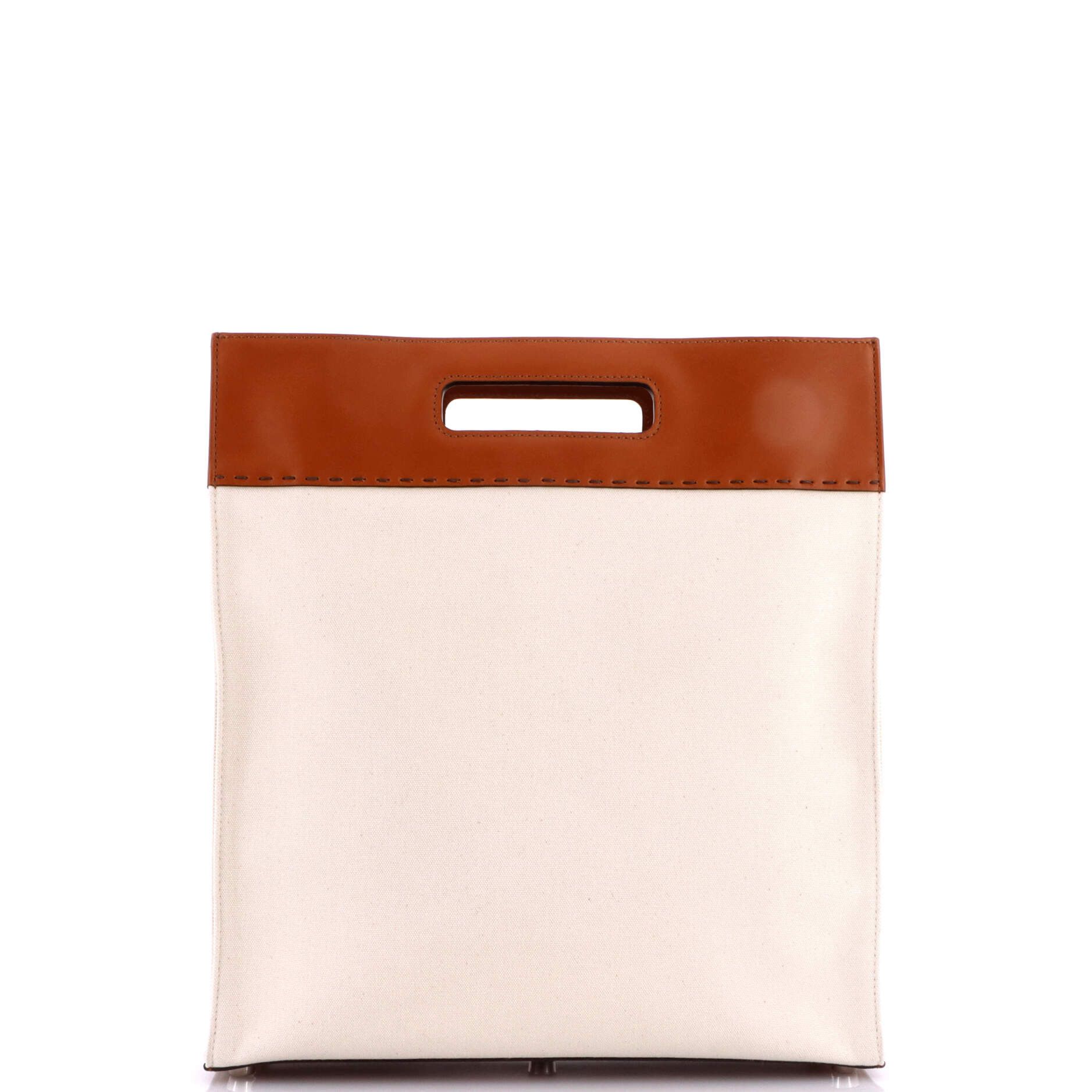 Fendi North South Logo Cutout Handle Shopper Tote Size ONE SIZE - 3 Thumbnail