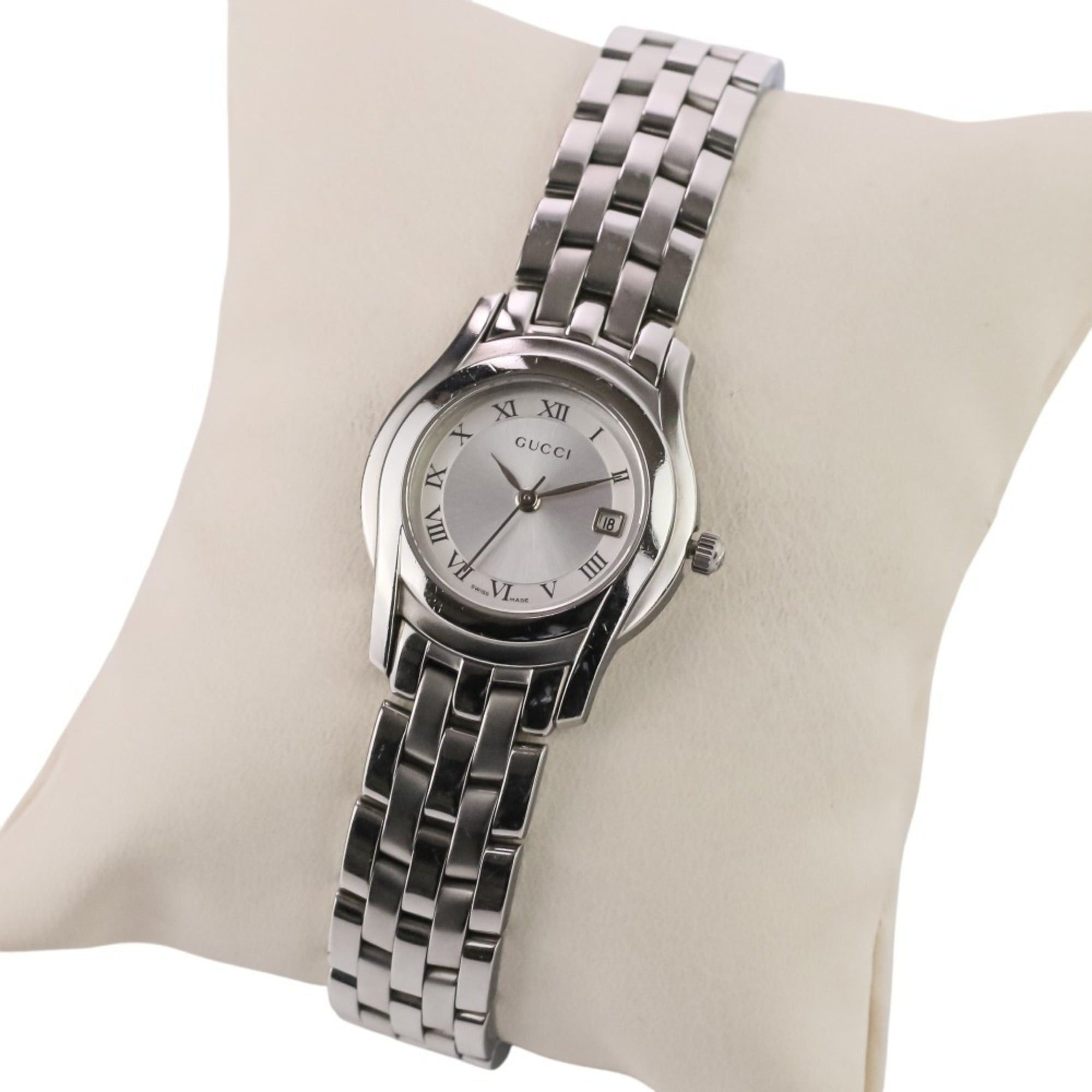 Gucci GUCCI Quartz Watch 5500L Silver Sunray Dial Stainless Steel Women's Size ONE SIZE - 7 Thumbnail
