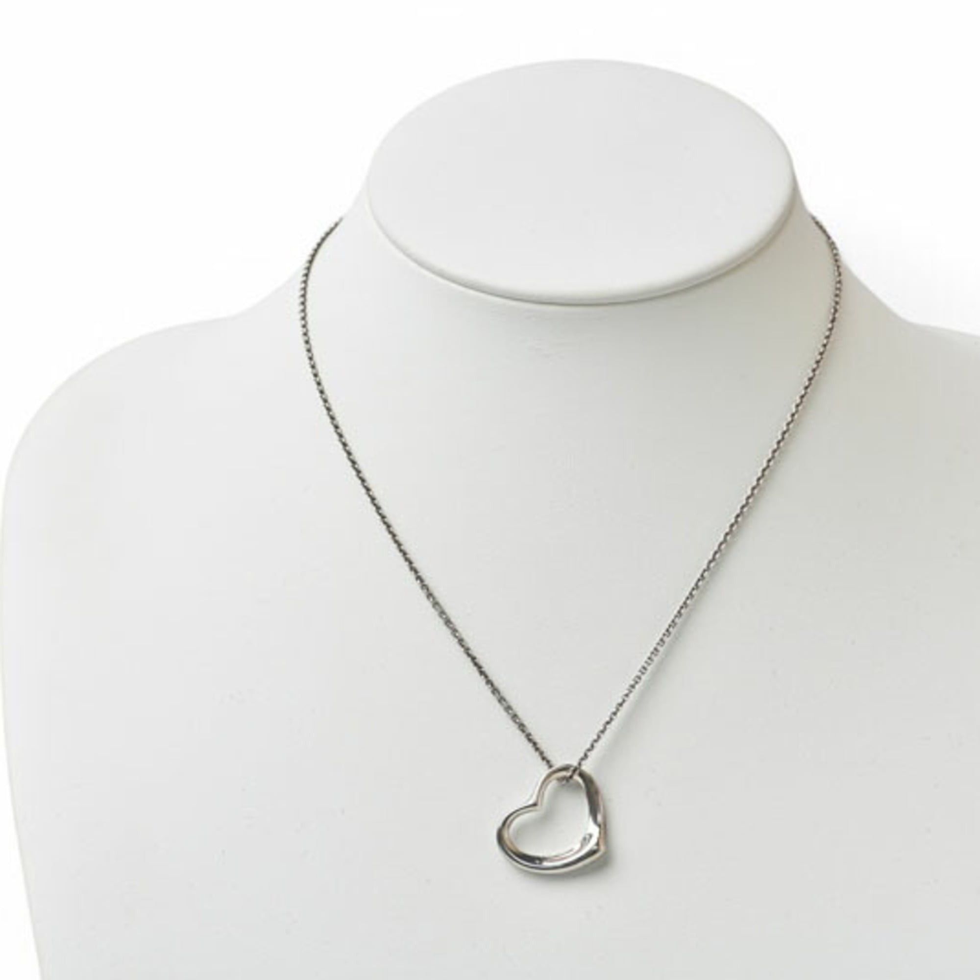 Tiffany & Co. Tiffany & Co. Necklace Pendant, Silver, Elsa Peretti design, Heart motif, 2.1cm wide Size ONE SIZE - 8 Thumbnail