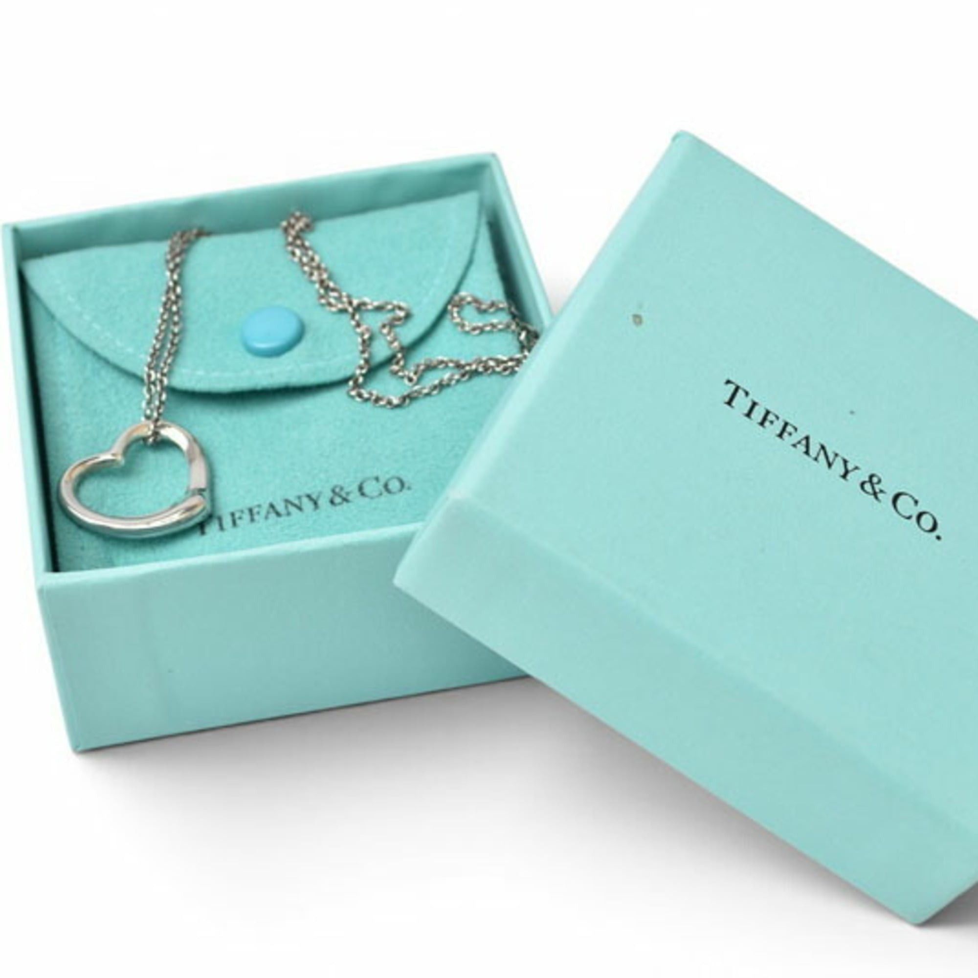 Tiffany & Co. Tiffany & Co. Necklace Pendant, Silver, Elsa Peretti design, Heart motif, 2.1cm wide Size ONE SIZE - 9 Thumbnail
