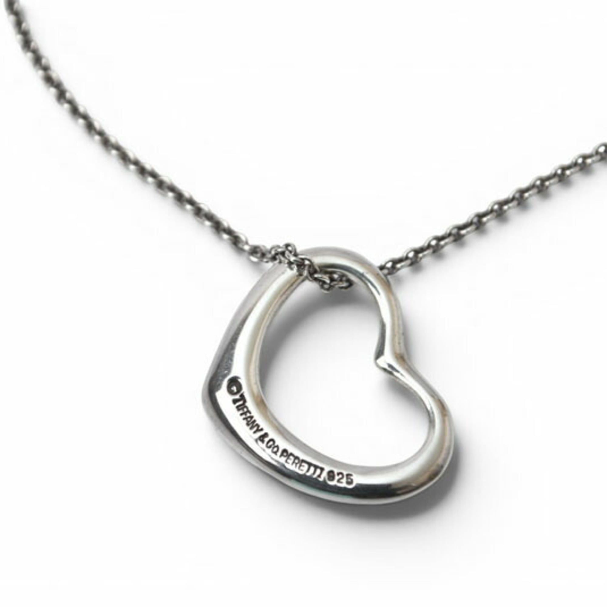 Tiffany & Co. Tiffany & Co. Necklace Pendant, Silver, Elsa Peretti design, Heart motif, 2.1cm wide Size ONE SIZE - 3 Thumbnail
