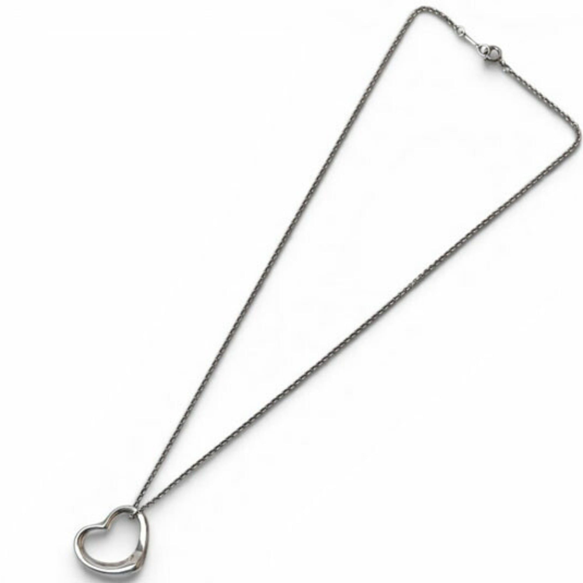 Tiffany & Co. Tiffany & Co. Necklace Pendant, Silver, Elsa Peretti design, Heart motif, 2.1cm wide Size ONE SIZE - 7 Thumbnail