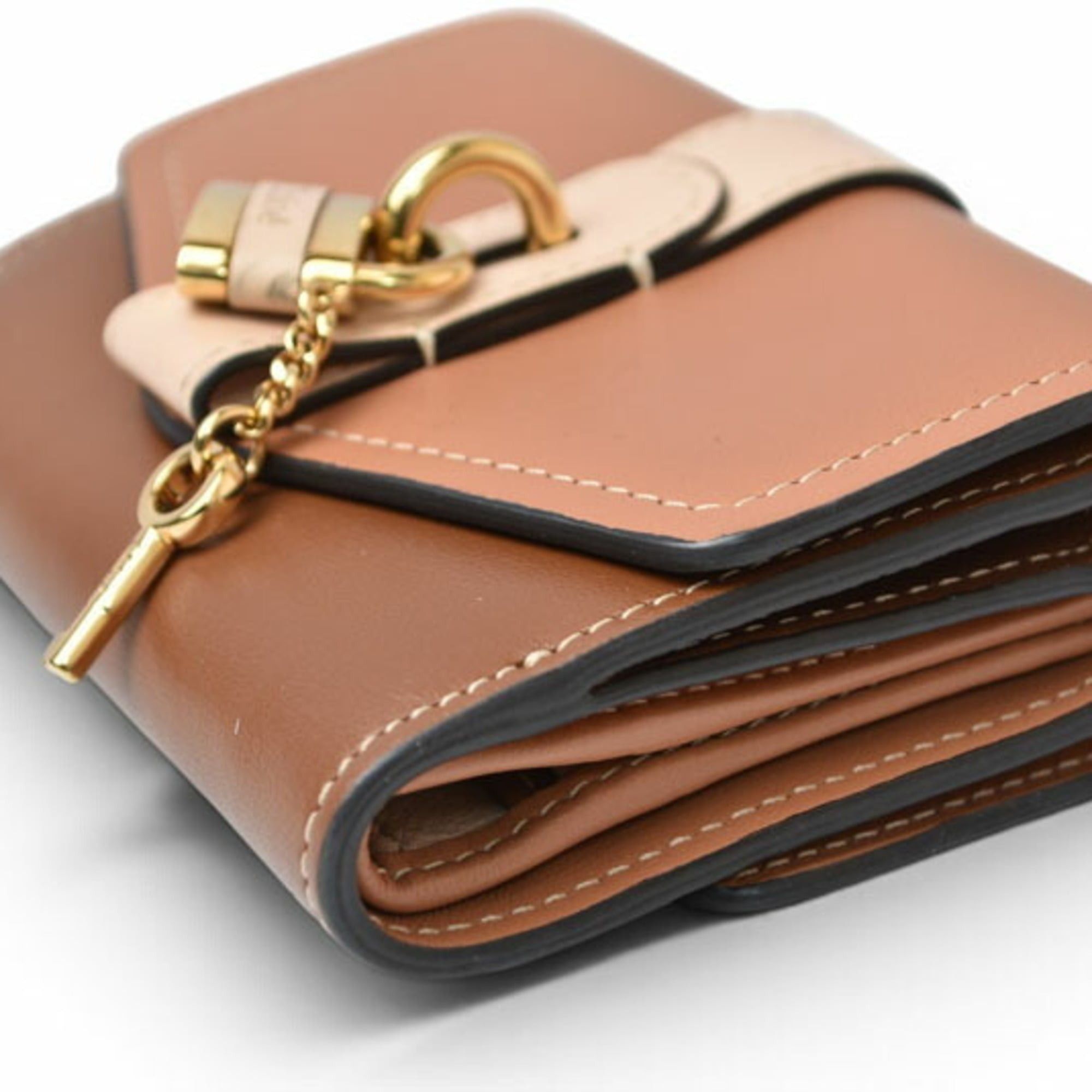 Chloe Chloé Chloe Mini Wallet, ABY Small Trifold Brown Multi Size ONE SIZE - 6 Thumbnail