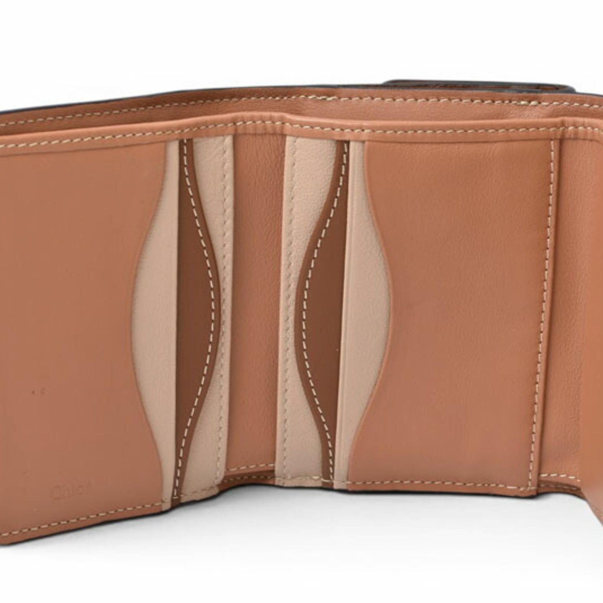 Chloe Chloé Chloe Mini Wallet, ABY Small Trifold Brown Multi Size ONE SIZE - 9 Thumbnail