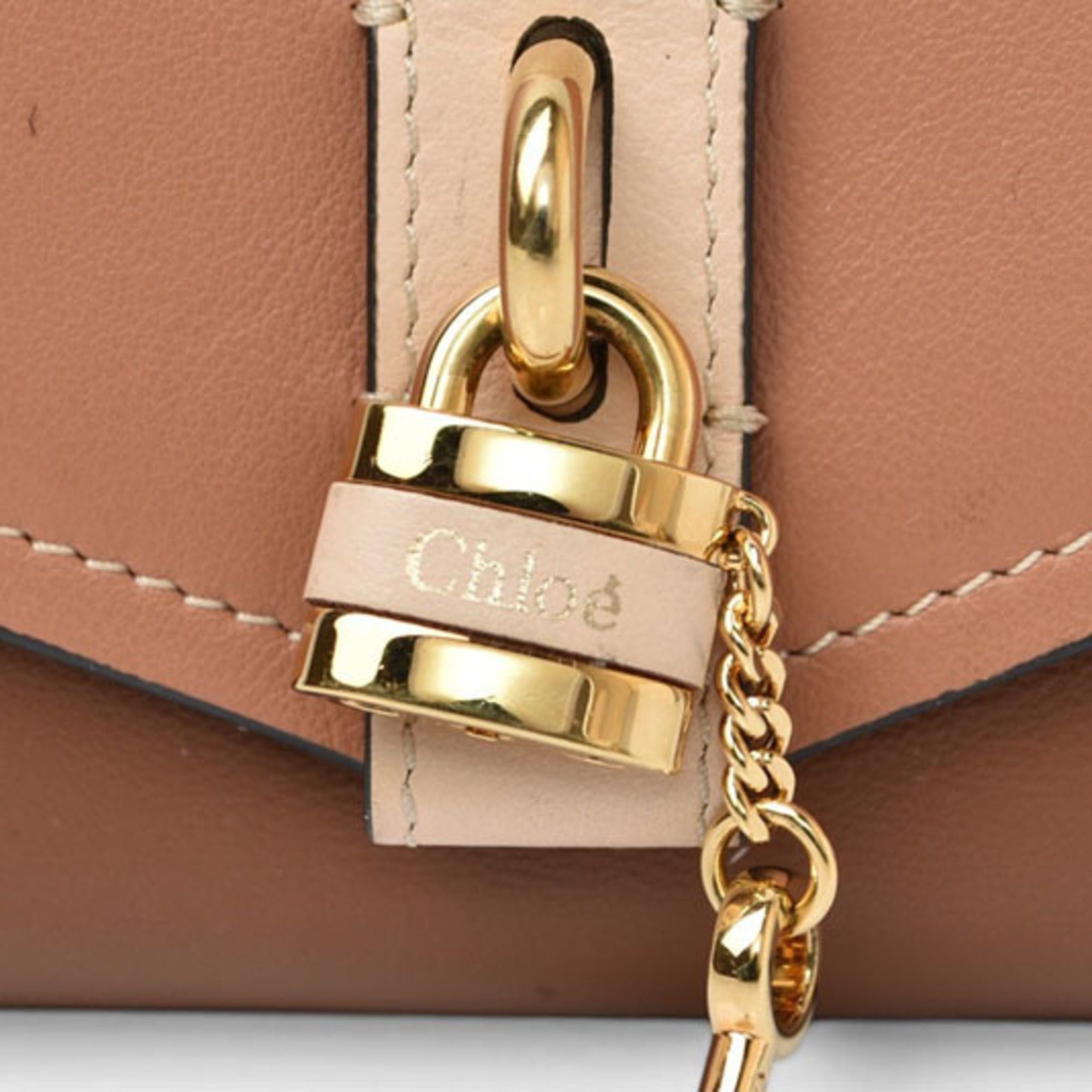 Chloe Chloé Chloe Mini Wallet, ABY Small Trifold Brown Multi Size ONE SIZE - 3 Thumbnail