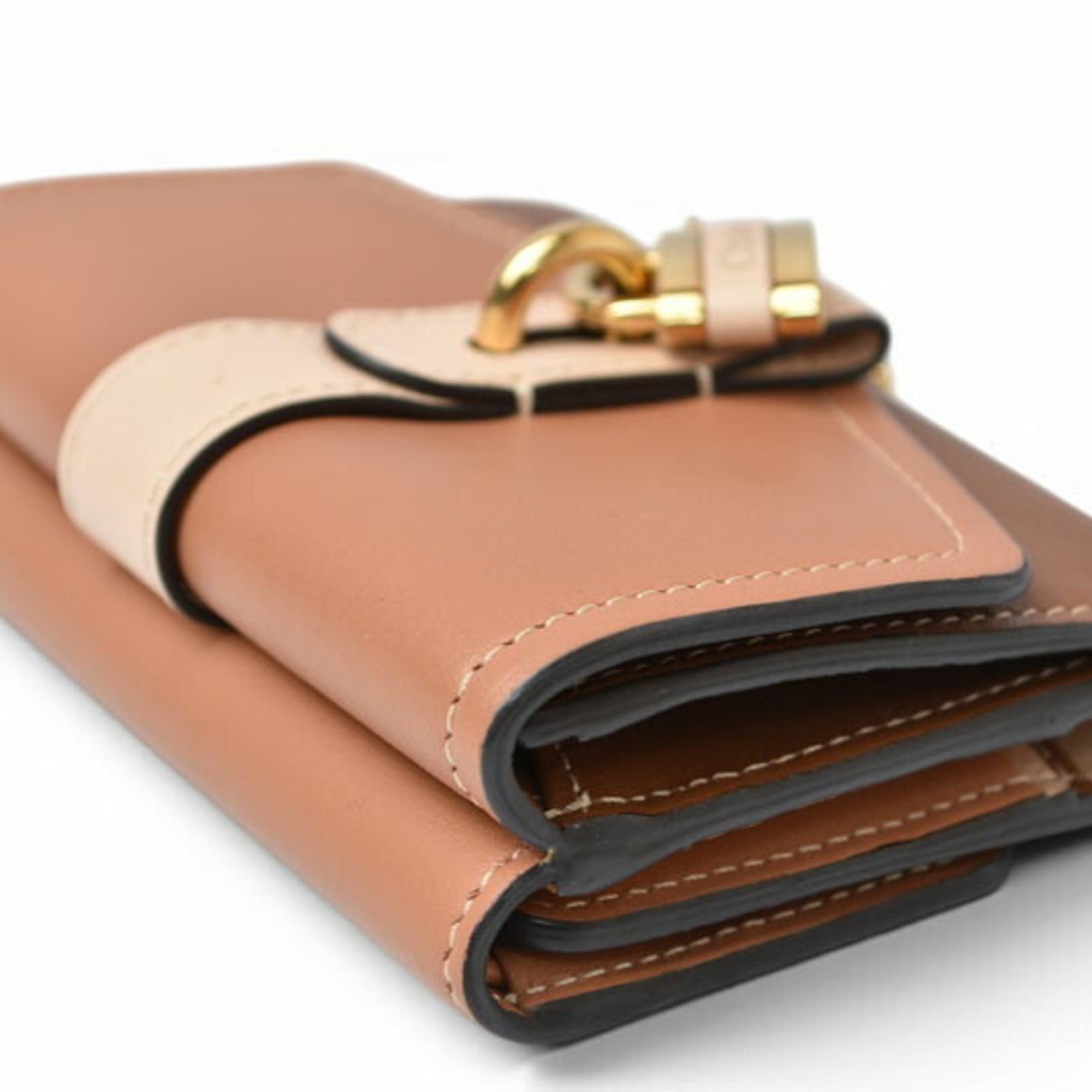 Chloe Chloé Chloe Mini Wallet, ABY Small Trifold Brown Multi Size ONE SIZE - 5 Thumbnail