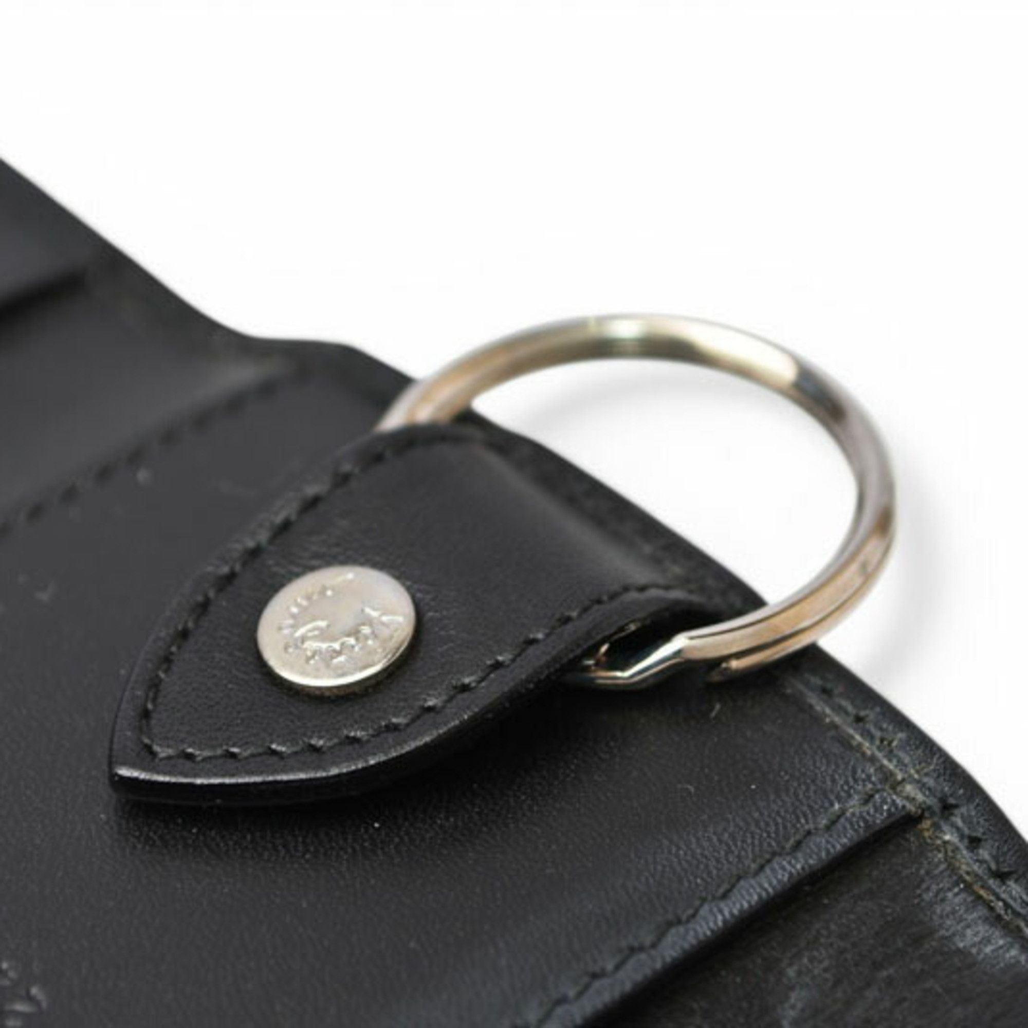 Salvatore Ferragamo Unused Salvatore Ferragamo Key Case Holder, Leather, Black, 22.8150 Size ONE SIZE - 8 Thumbnail