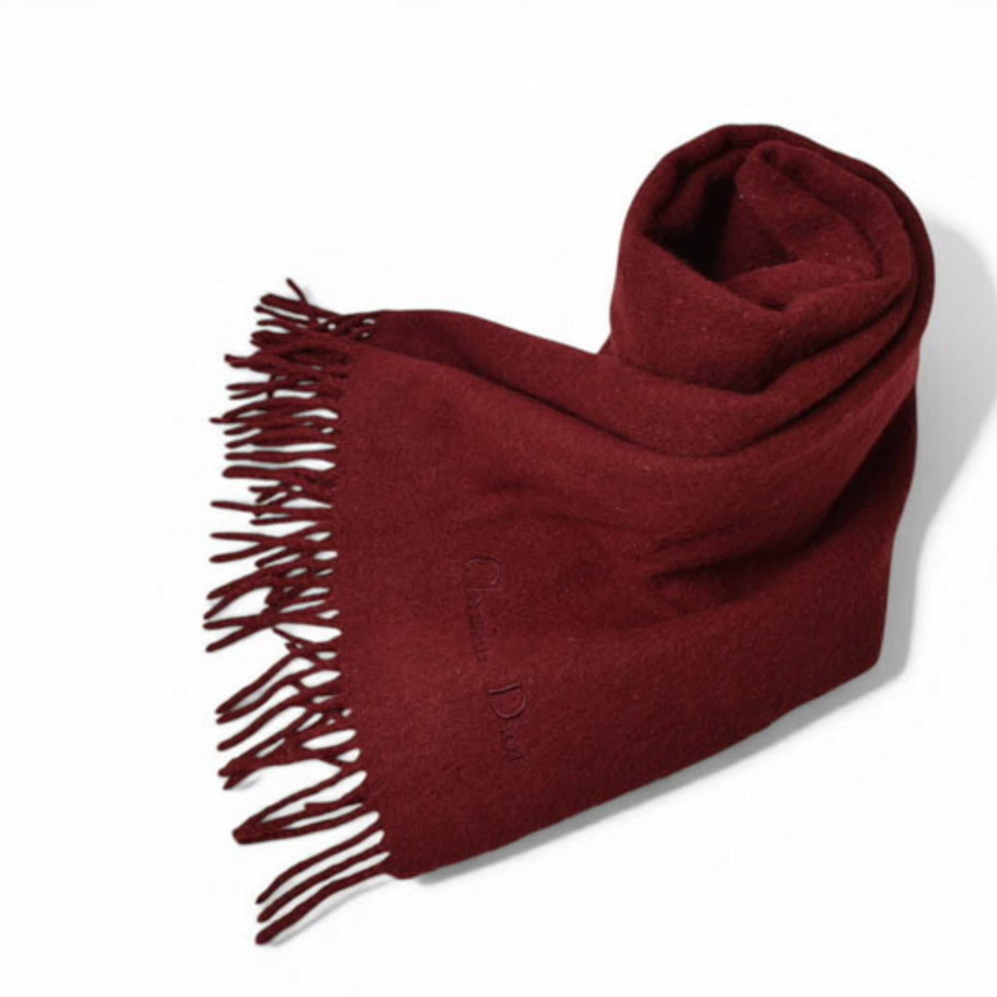 Dior Christian Dior Scarf, Winter Wool, Wine Size ONE SIZE - 3 Thumbnail